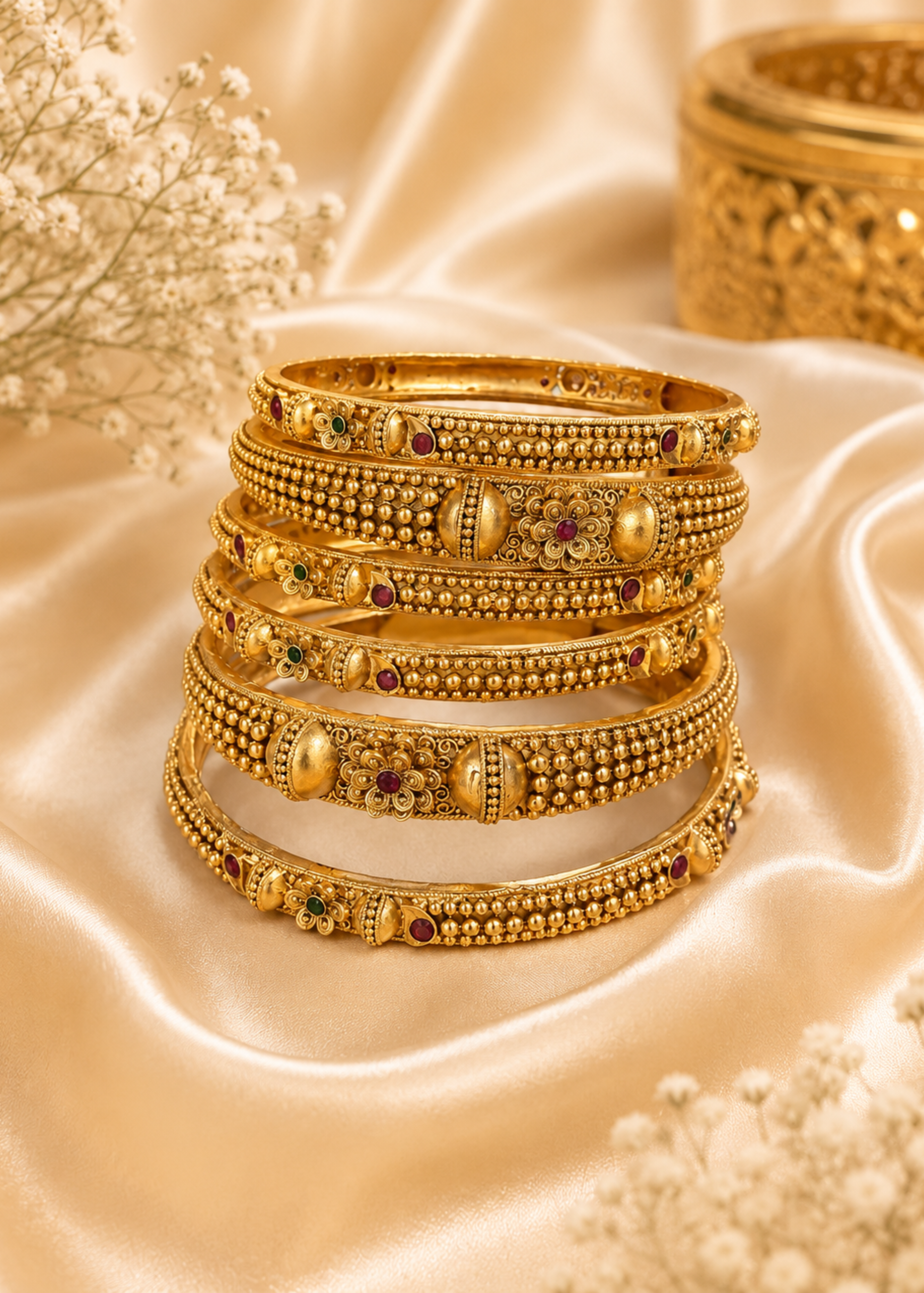 Rajsi Heritage Bangles Set - Pabeena