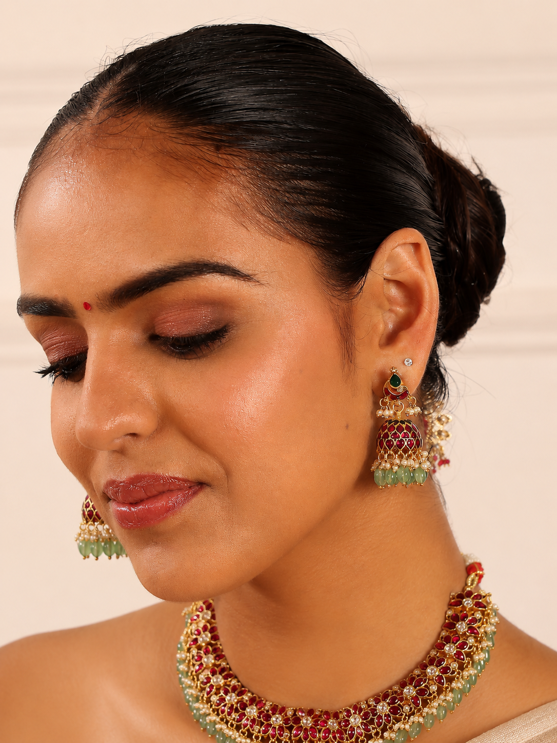 Noor Meena Jhumkas - Pabeena