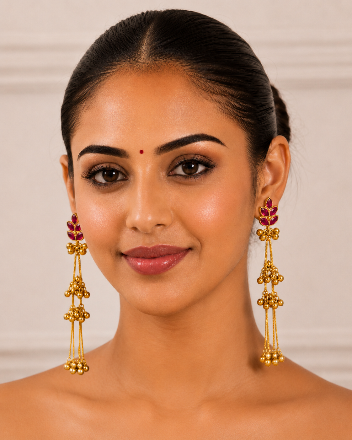 Pallav Long Tassel Earrings - Pabeena
