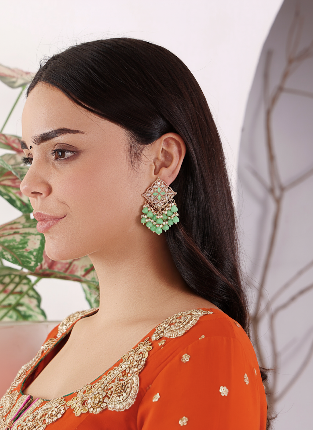Panna Palki Earrings - Pabeena