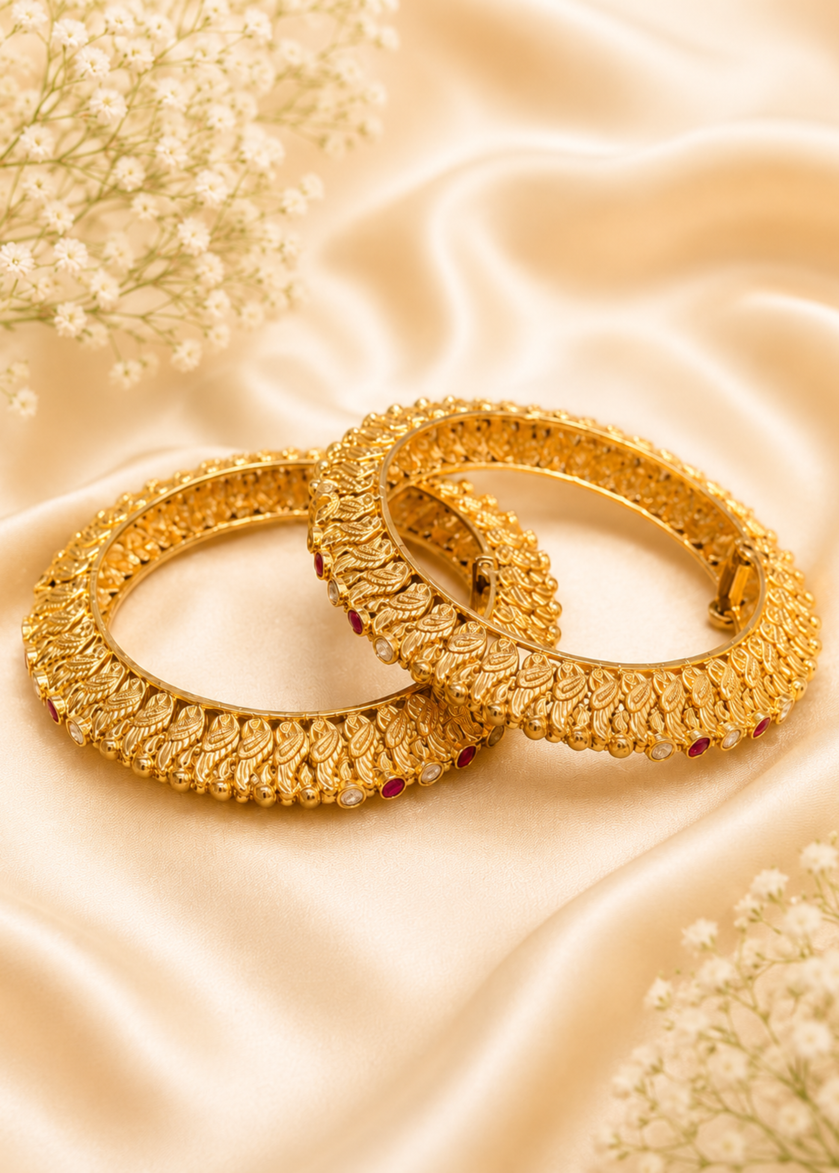 Maharani Ruby Bangles - Pabeena