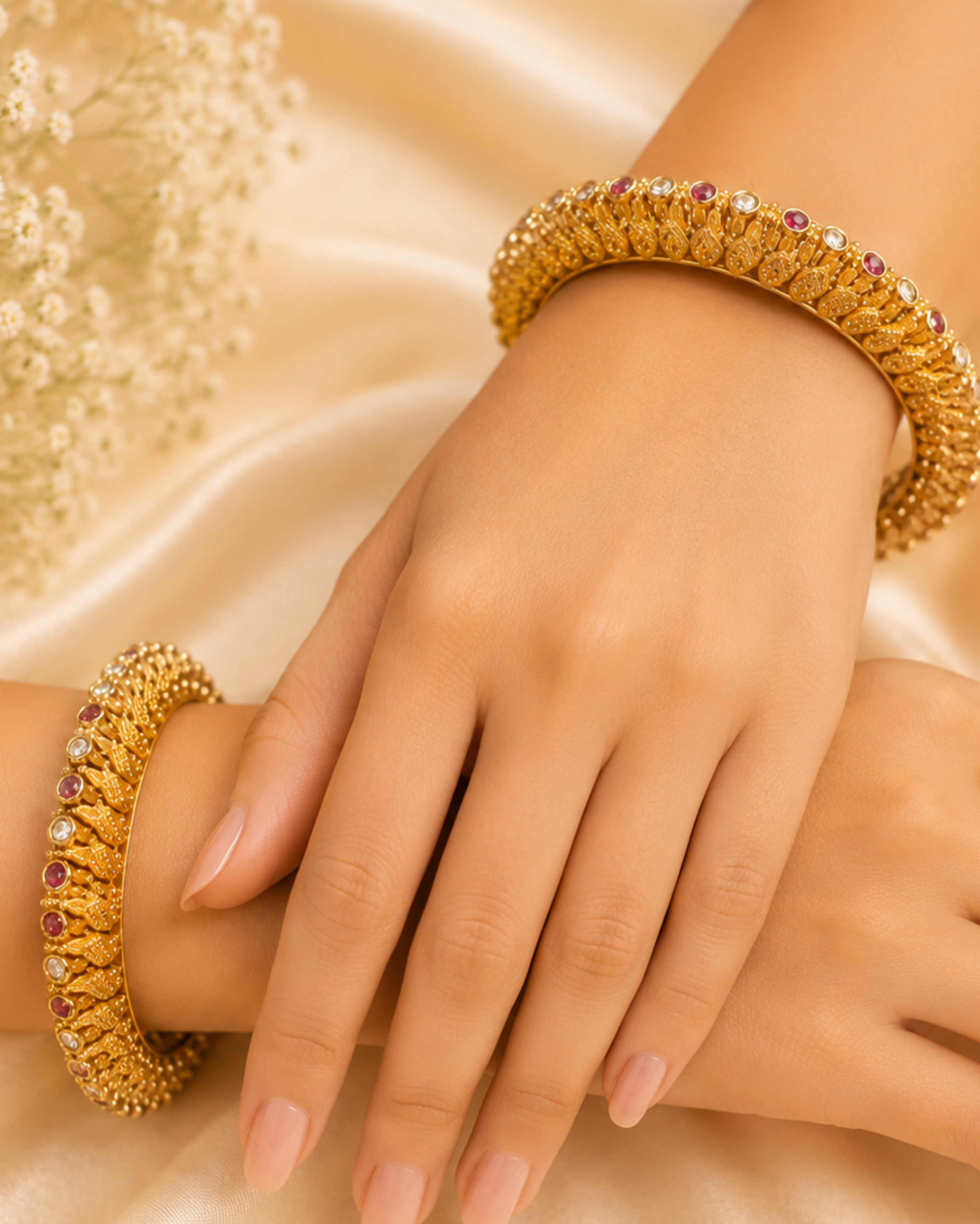 Maharani Ruby Bangles - Pabeena
