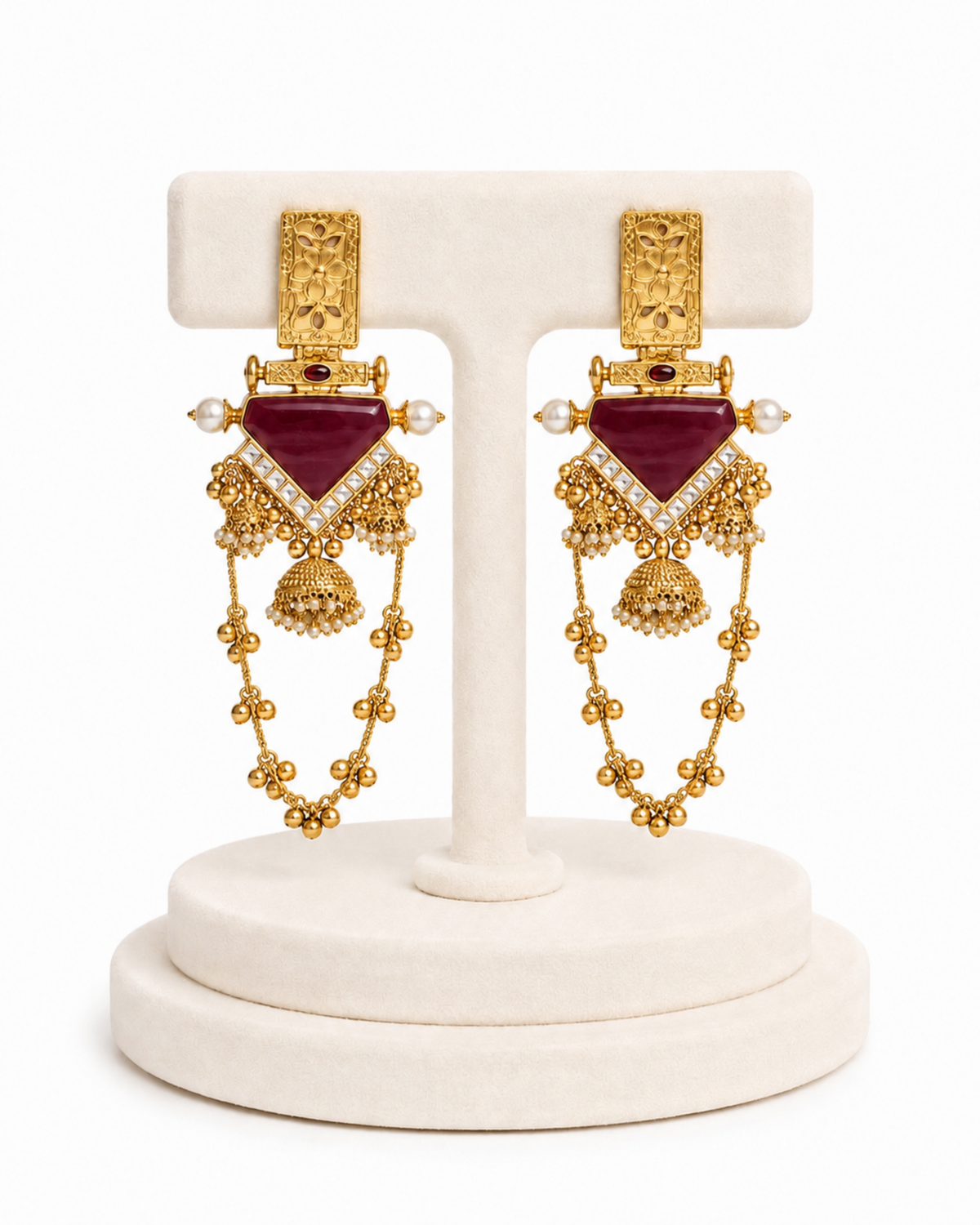 Noor-e-Gul Rajwada Tassel Earrings - Pabeena
