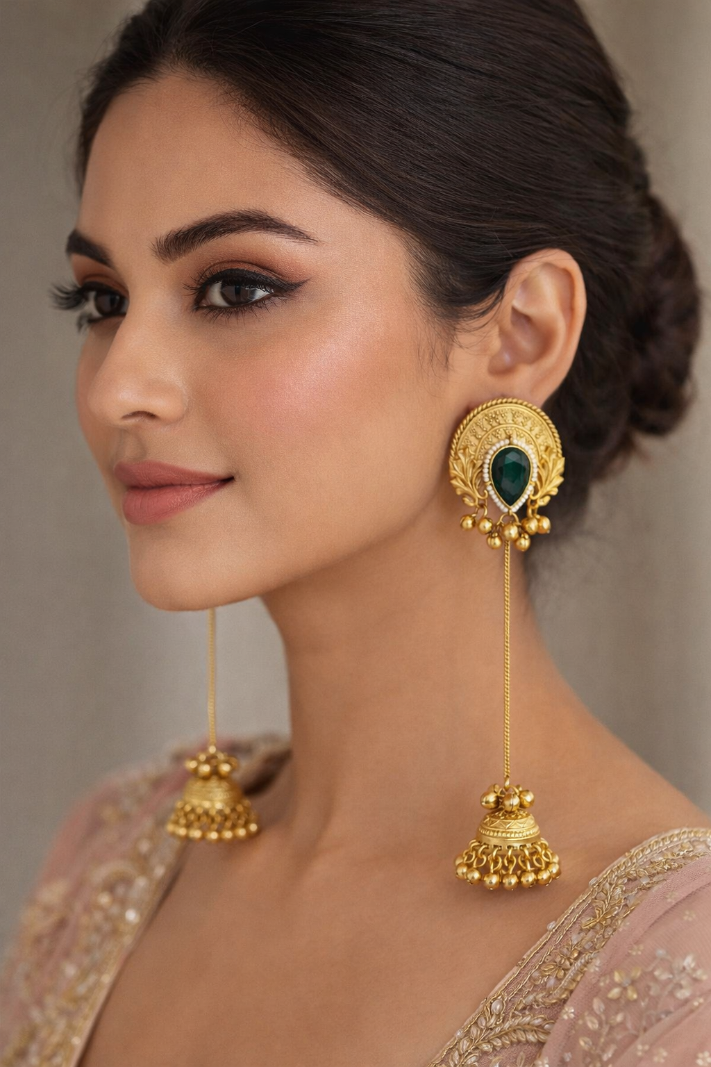Zareen Noor Kashmiri Jhumka Earrings - Pabeena