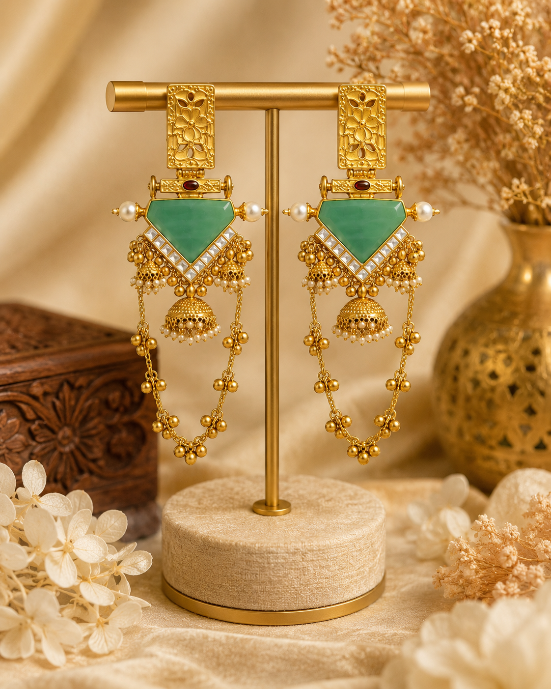 Noor-e-Gul Rajwada Tassel Earrings - Pabeena