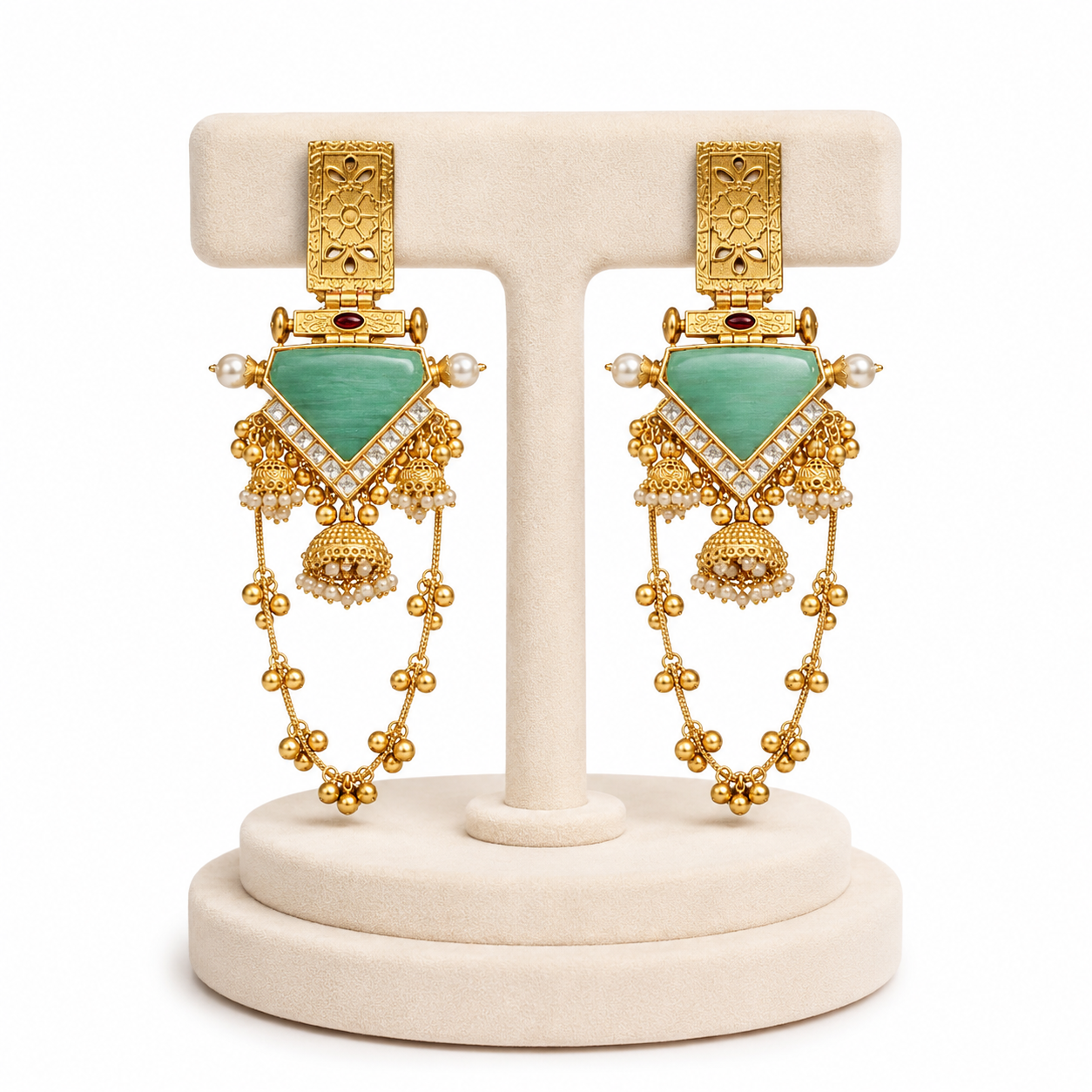 Noor-e-Gul Rajwada Tassel Earrings - Pabeena