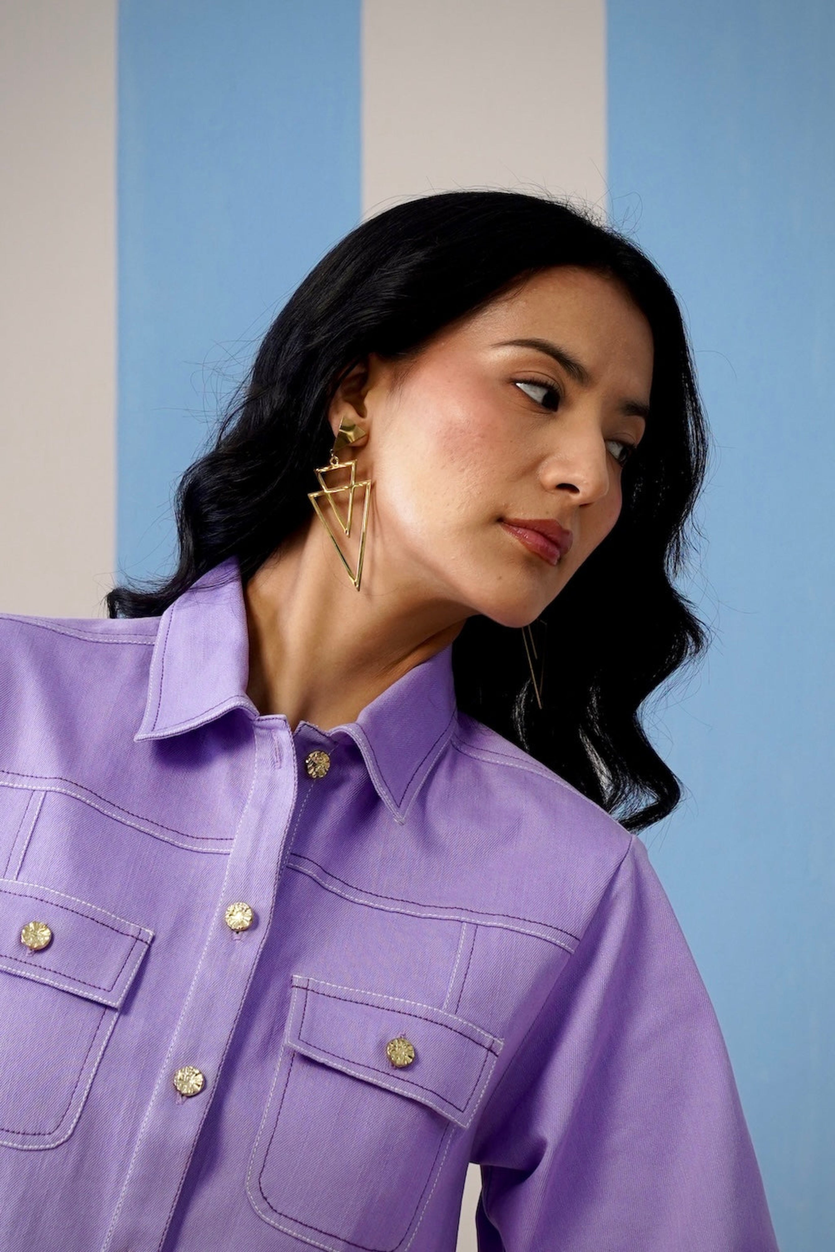Astra Geo Drop Earrings - Pabeena