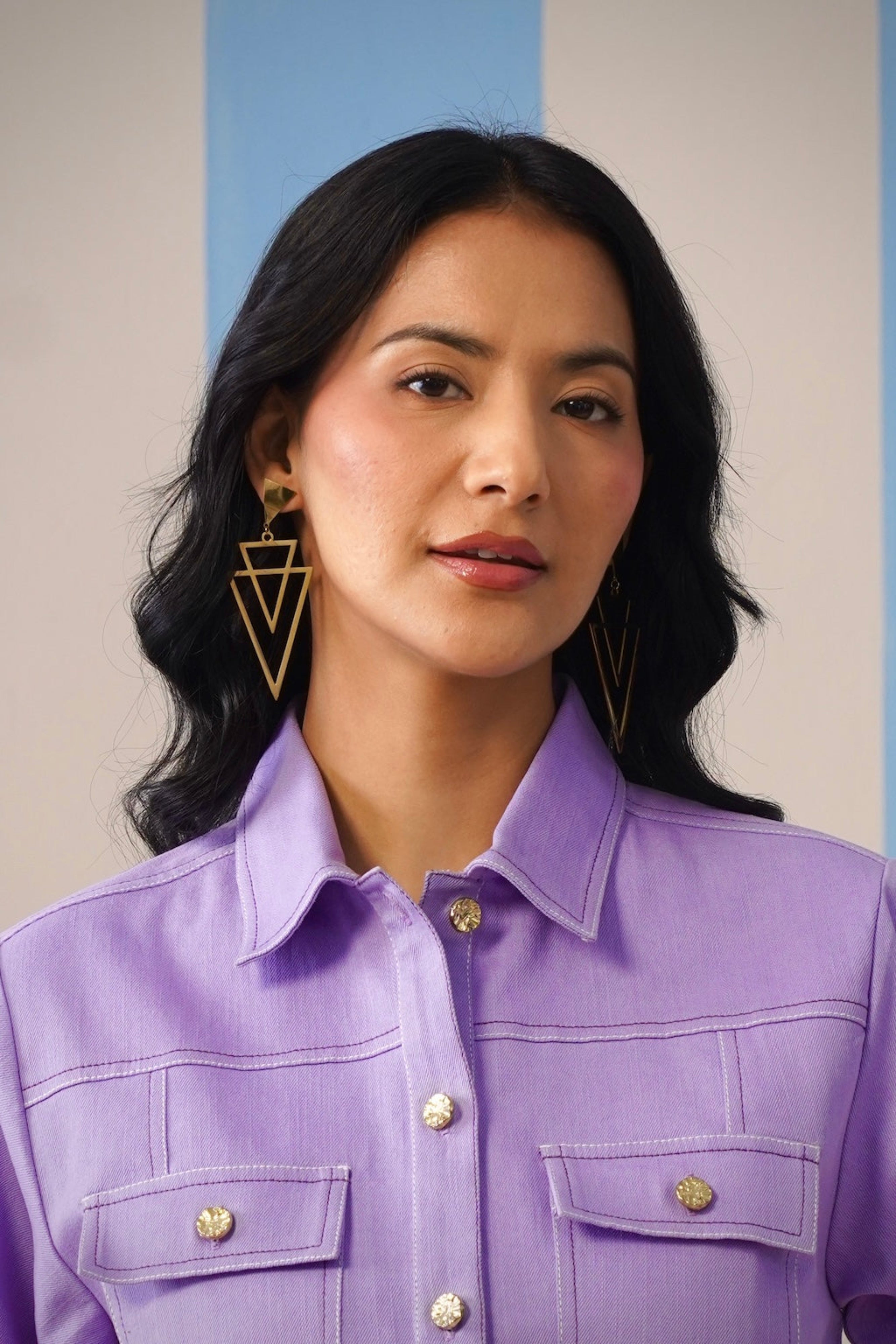 Astra Geo Drop Earrings - Pabeena