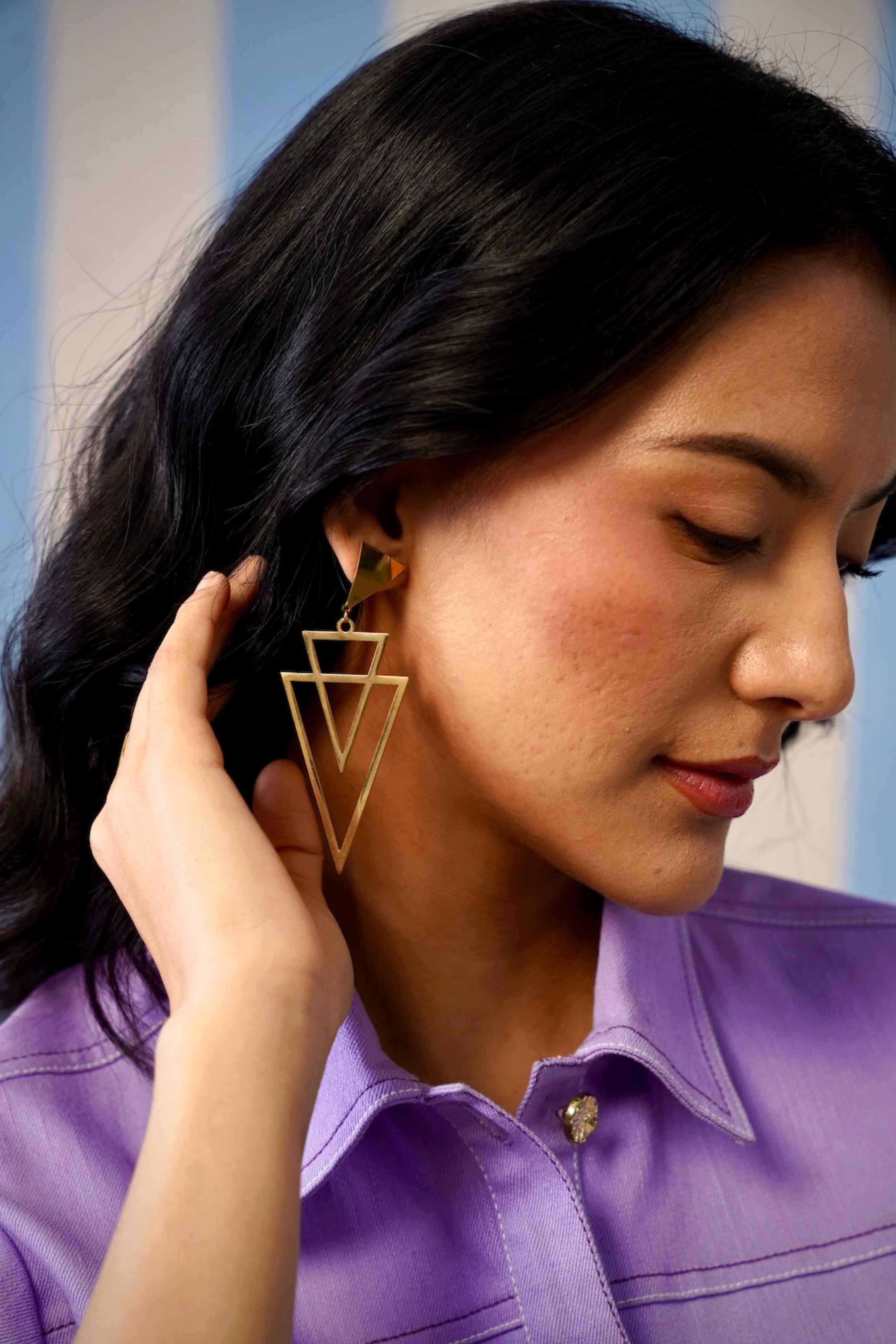 Astra Geo Drop Earrings - Pabeena