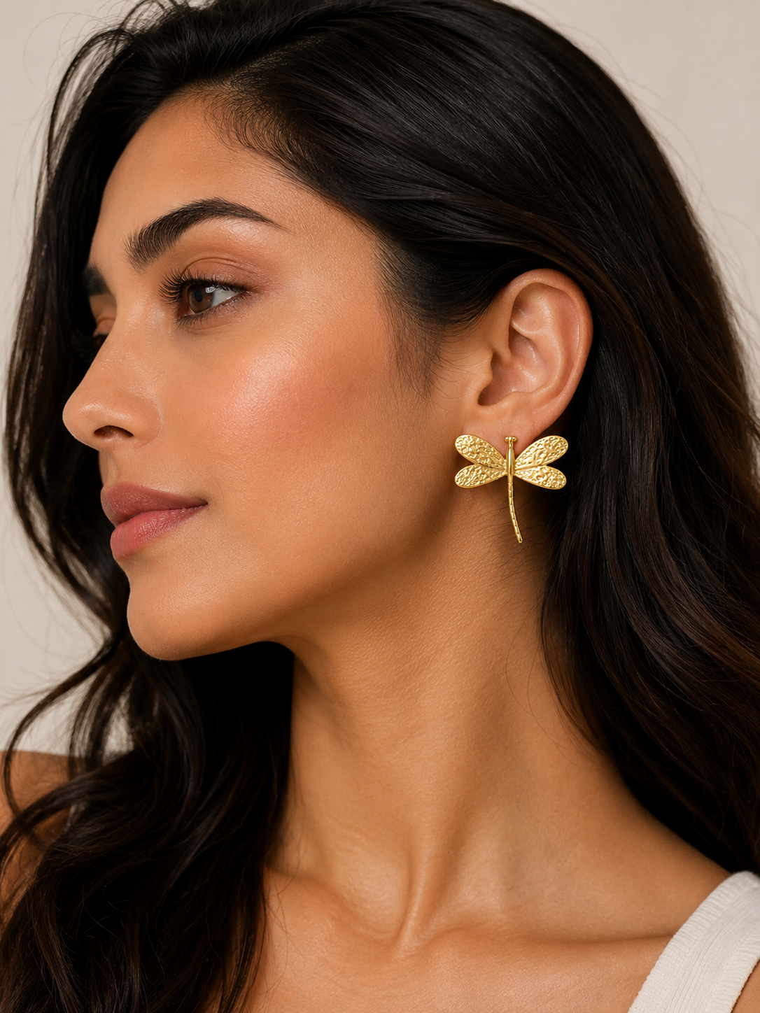 Auréa Dragonfly Stud Earrings – view 2 – Pabeena