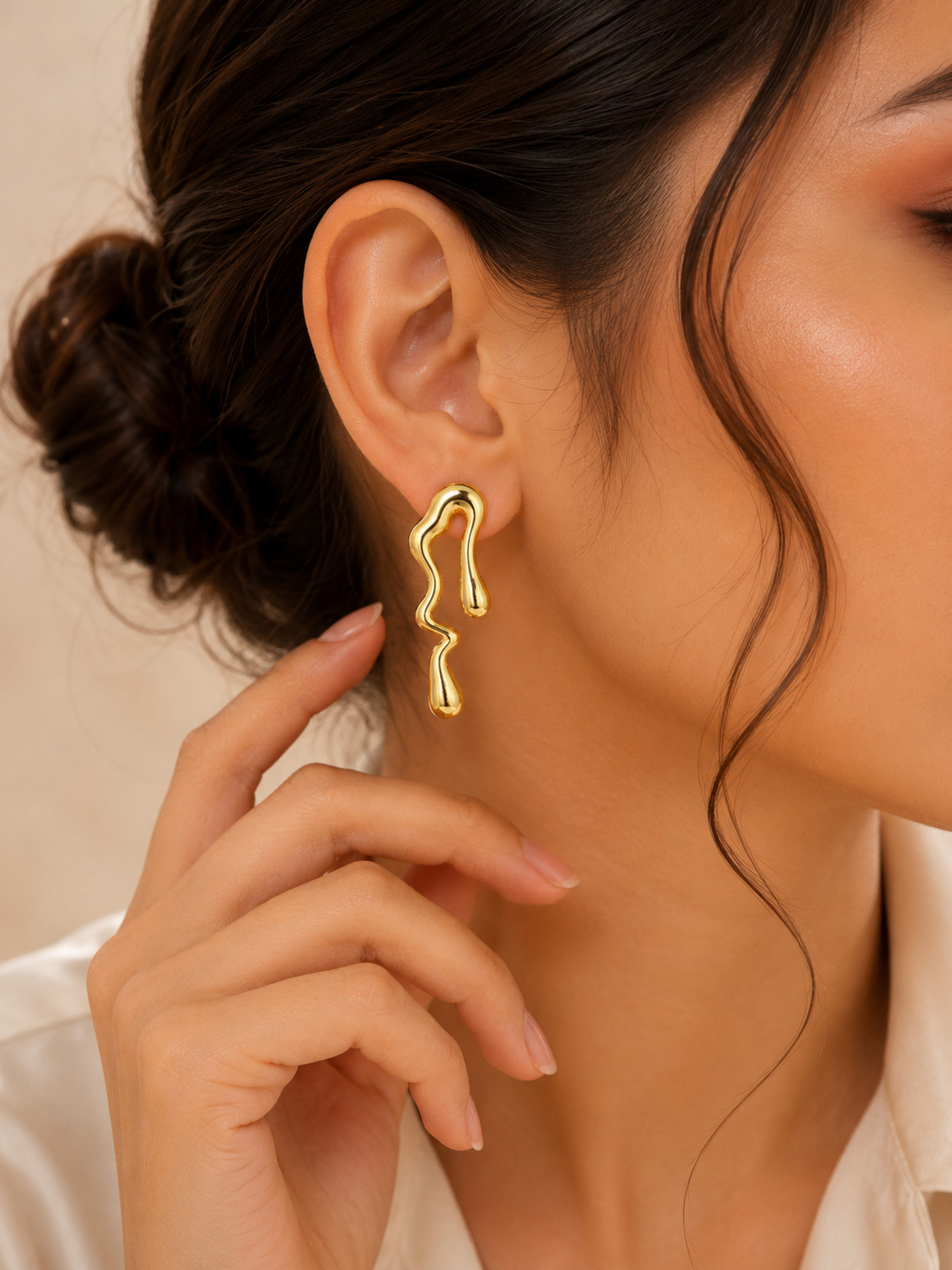 Golden Drift Studs - Pabeena