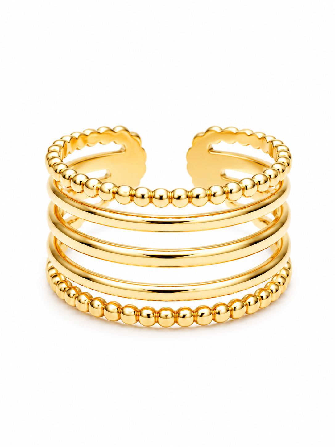 Horizon Ring – Gold Plated Minimal Band Ring for Women – Pabeena