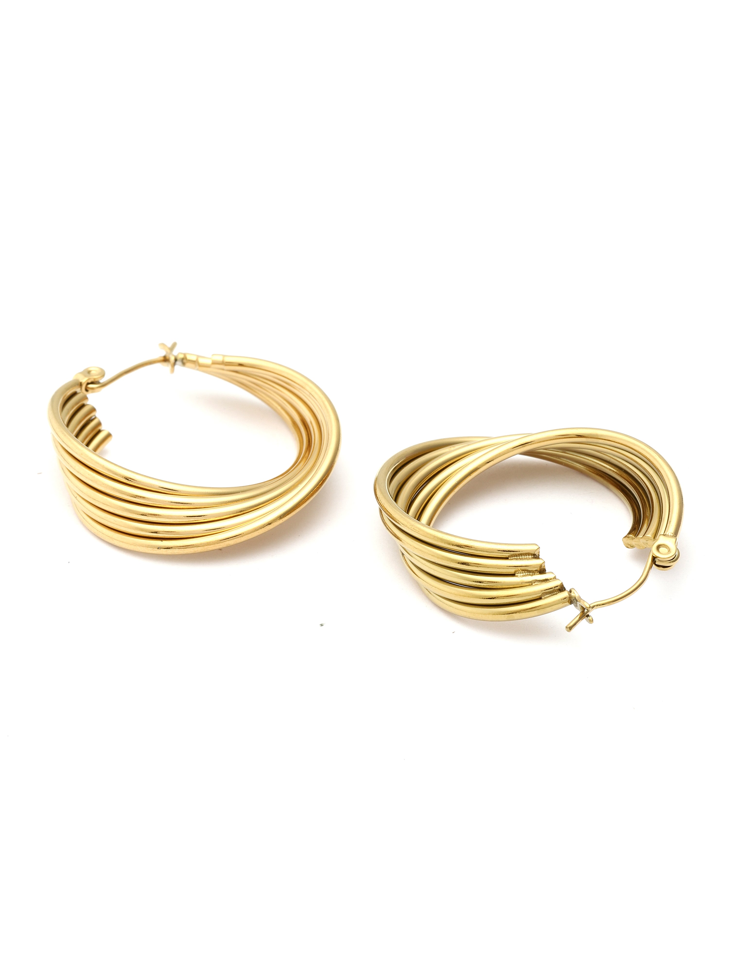 Lustre Layer Hoops - Pabeena