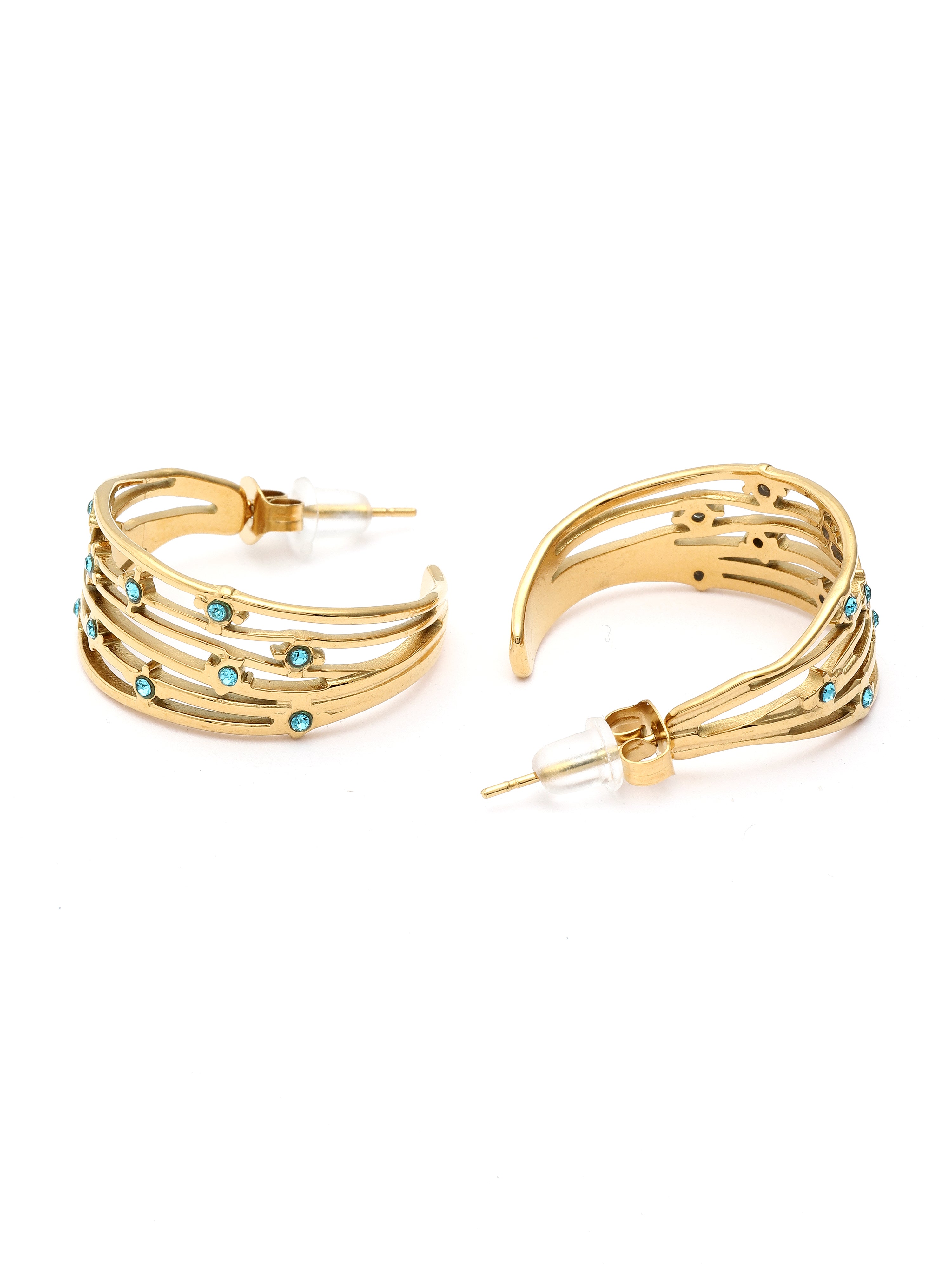 Azure Orbit Hoops - Pabeena