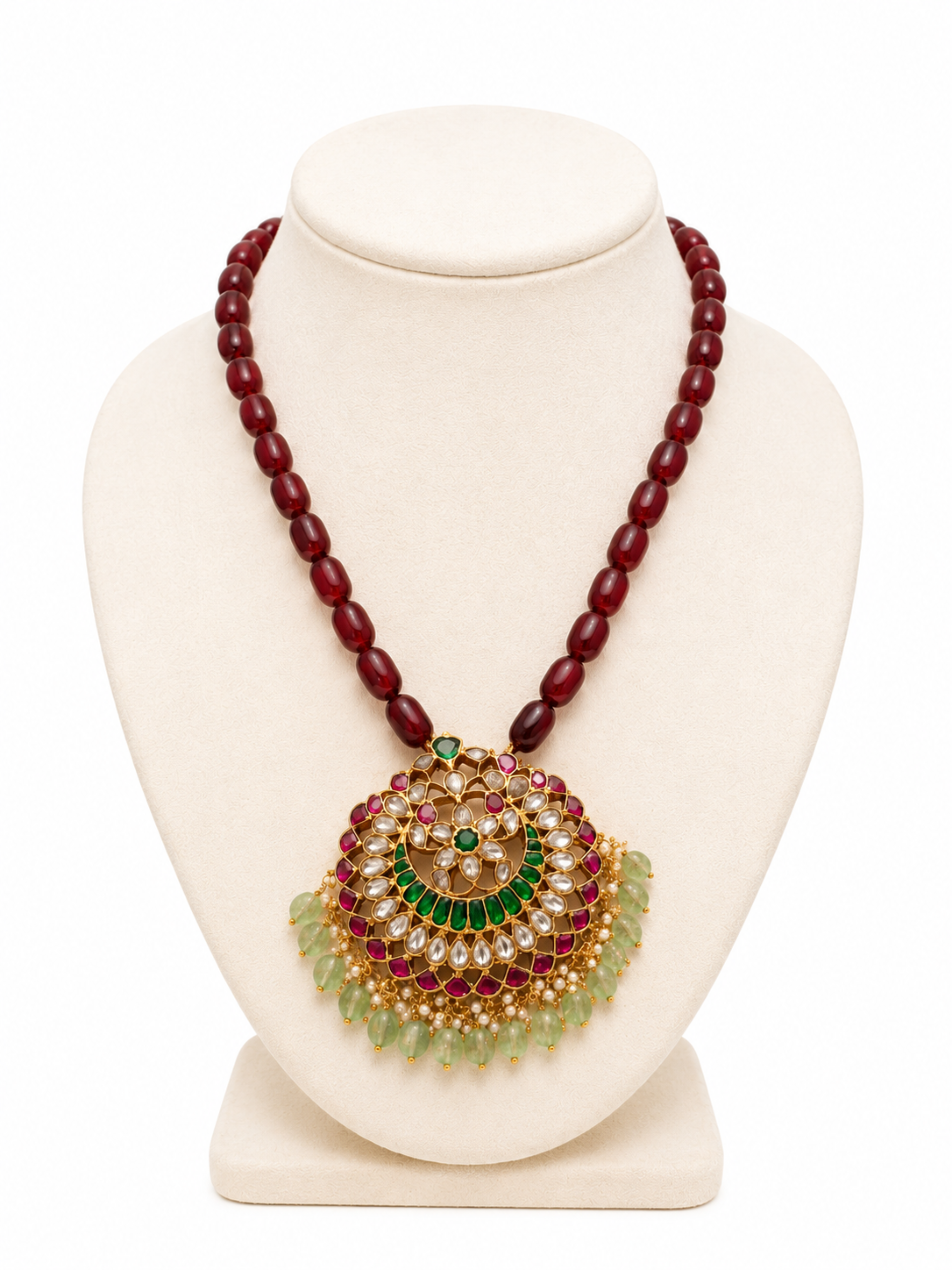 Noor Mahal Jadau Pendant - Pabeena