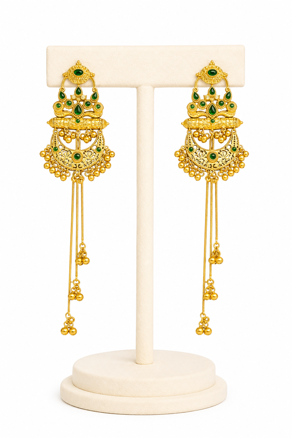 Rajshree Devi Temple Tassel Earrings - Pabeena