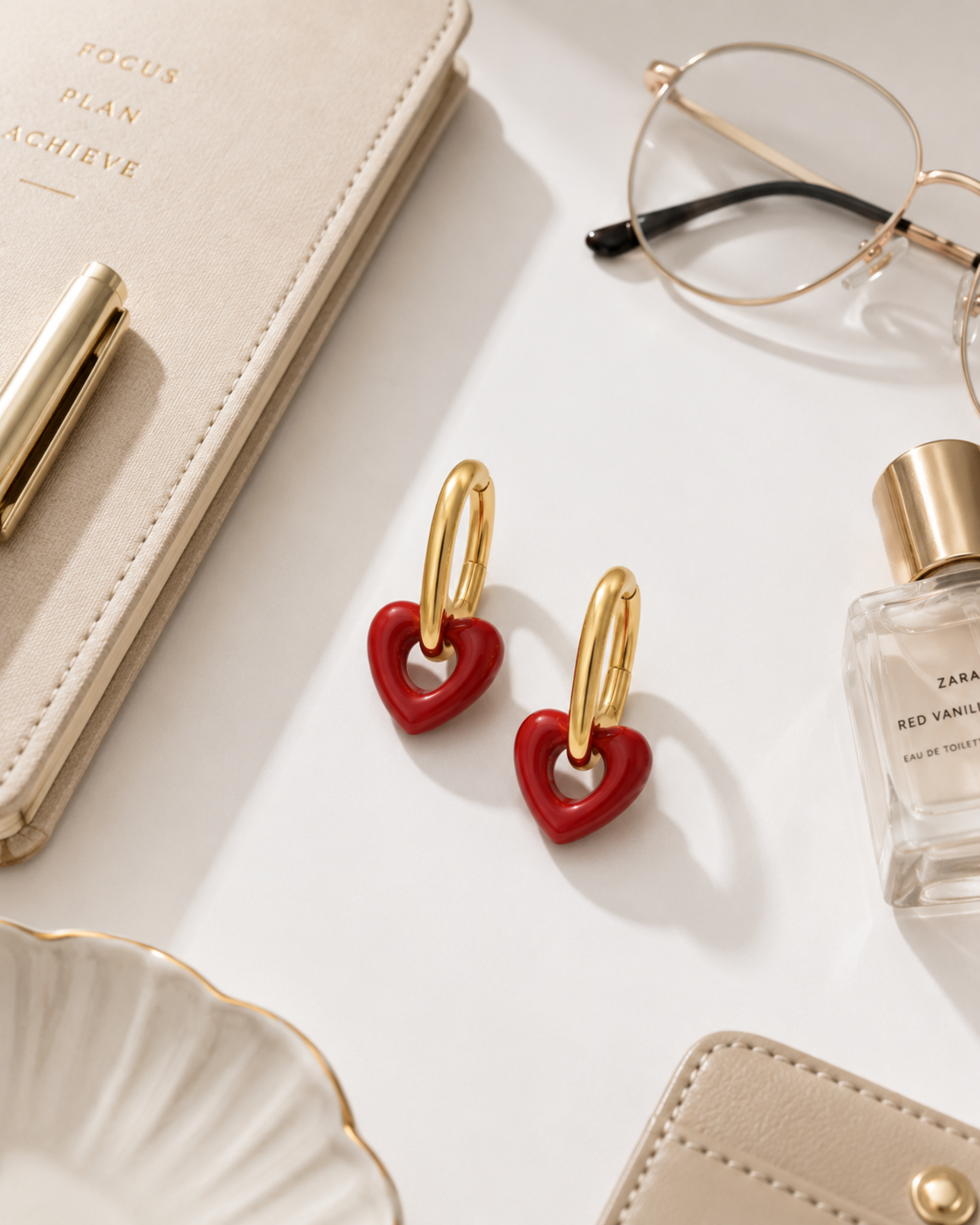 Rosso Luxe Drop Earrings – view 4 – Pabeena