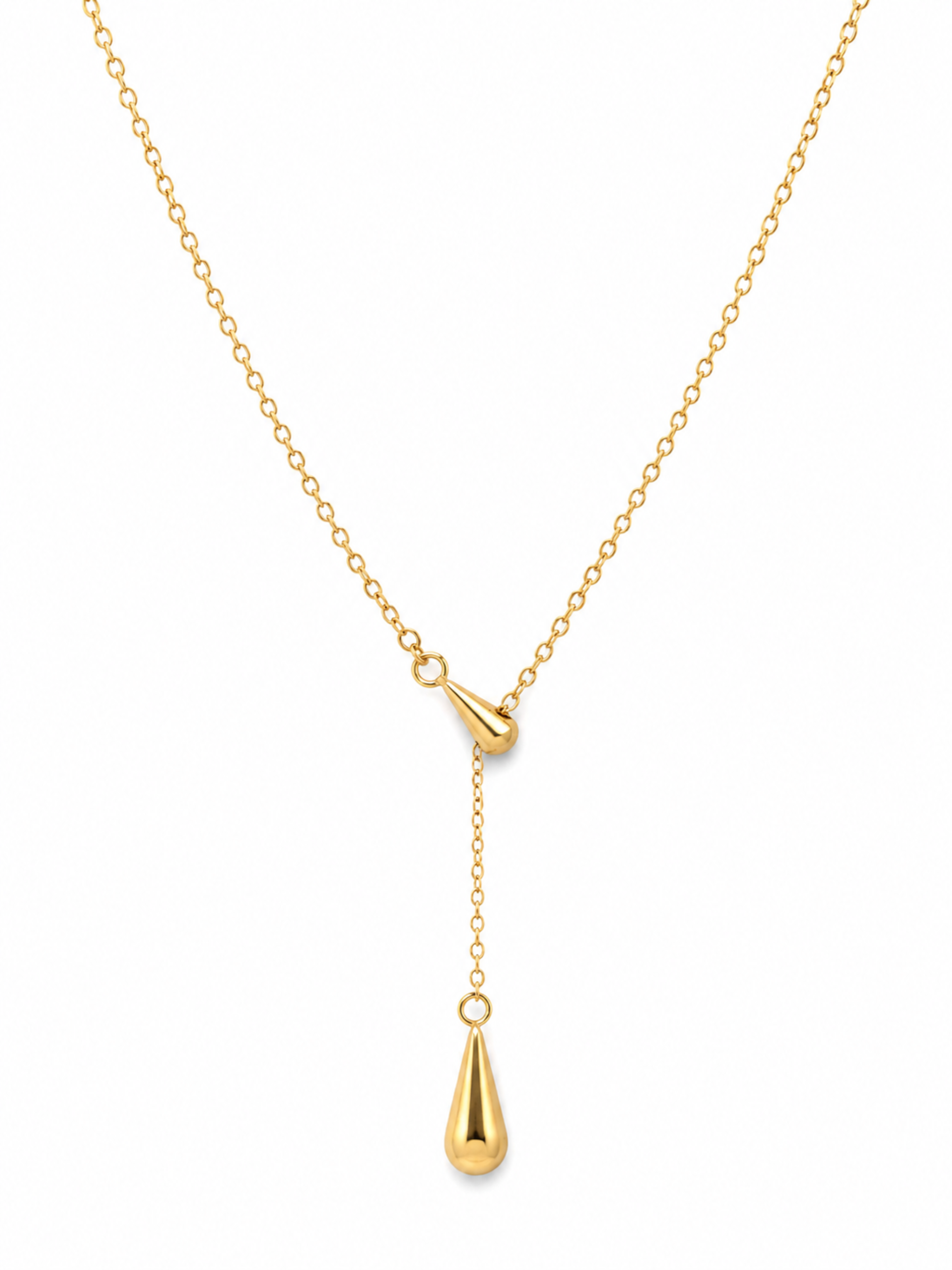 Dewdrop Necklace – Gold Plated Zircon Pendant Necklace for Women – Pabeena