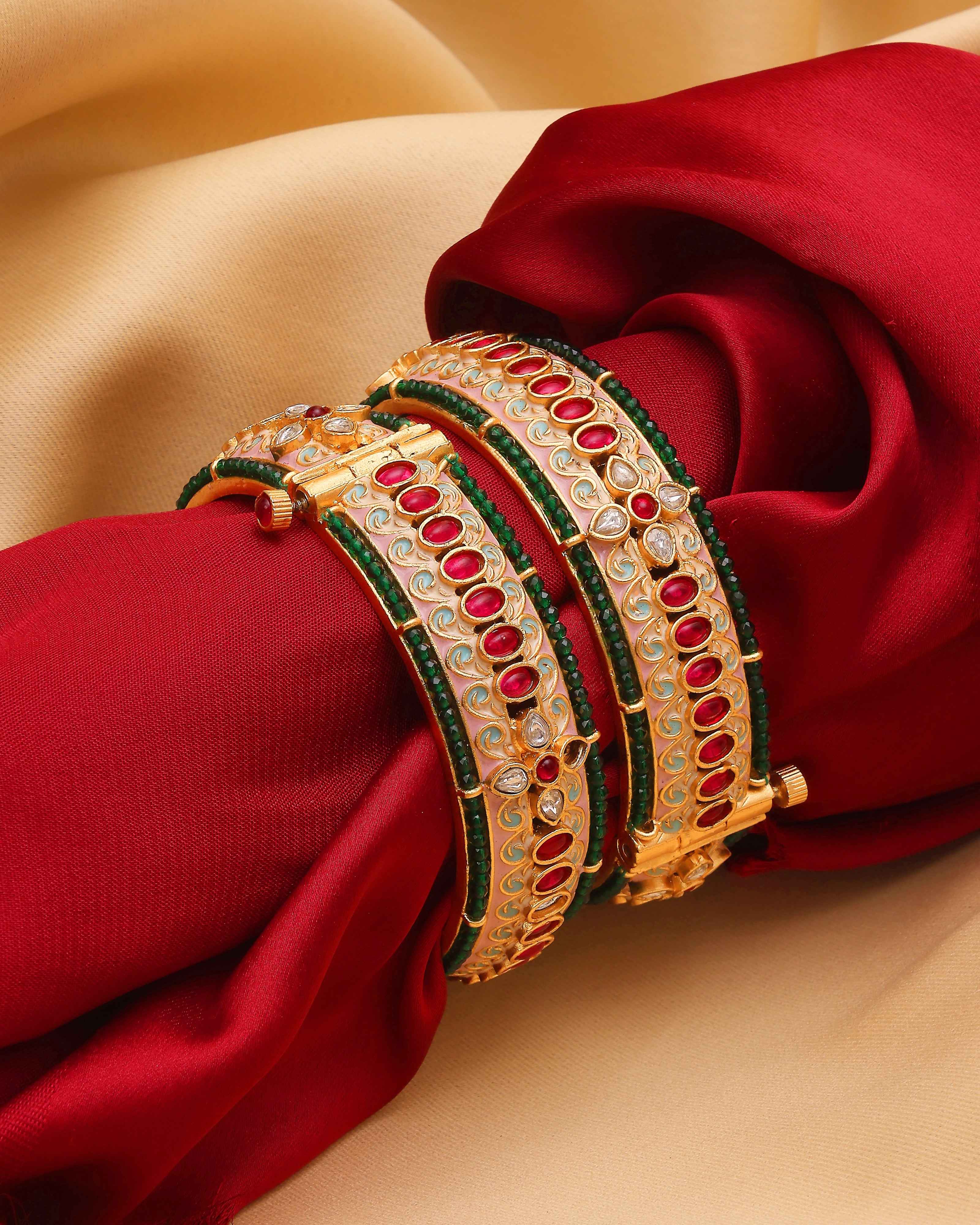 Zohra Heritage Meenakari Bridal Bangles