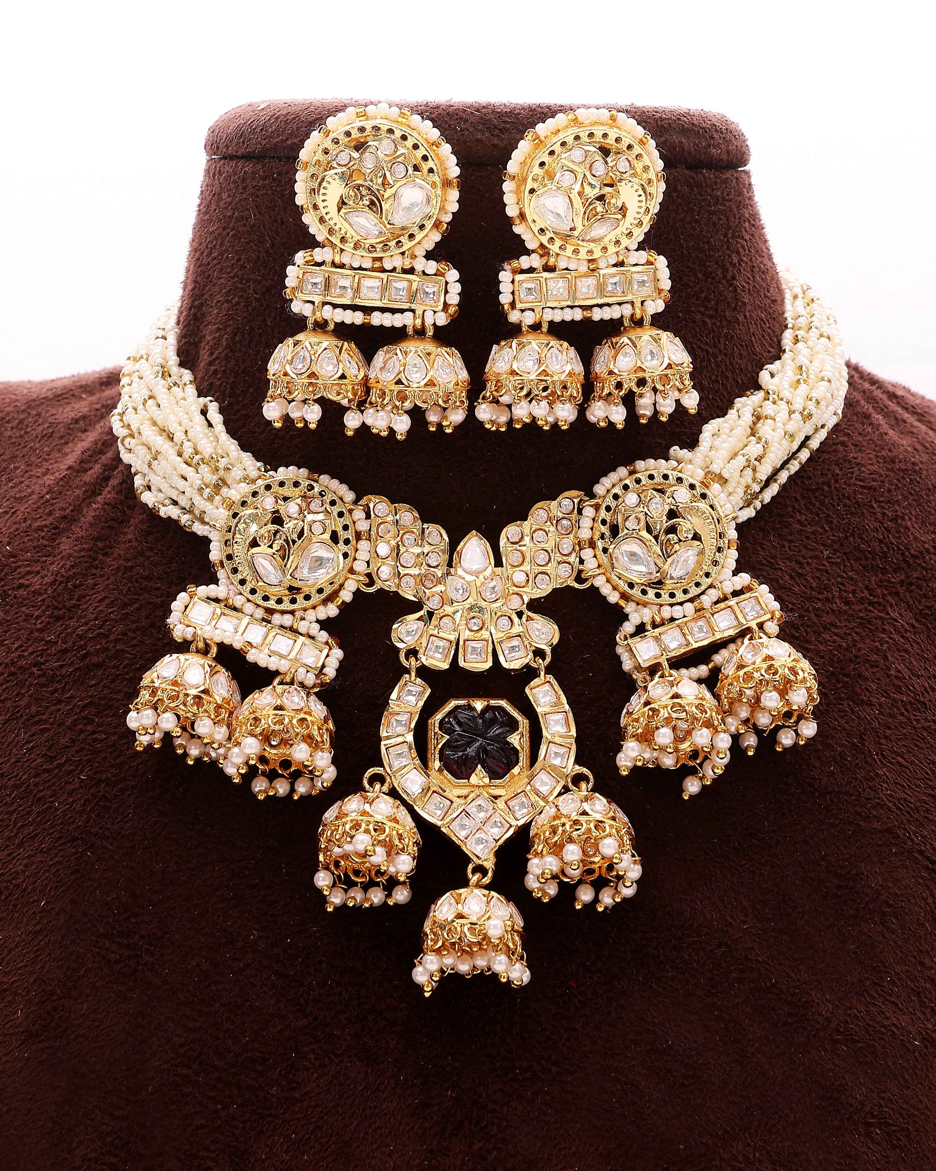 Sovereign Shine Pearl Temple Set