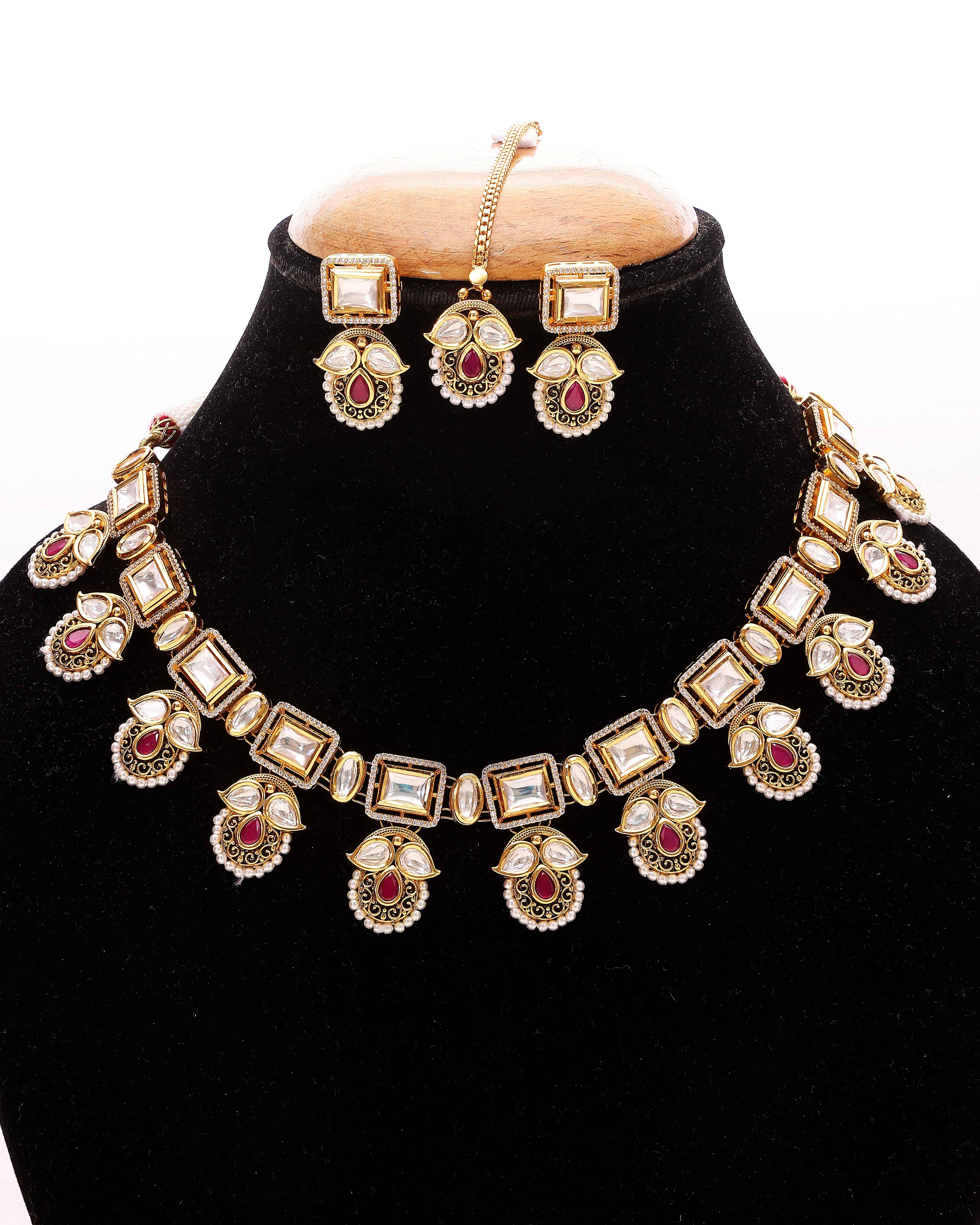 Imperial Rouge Moissanite Drape Set
