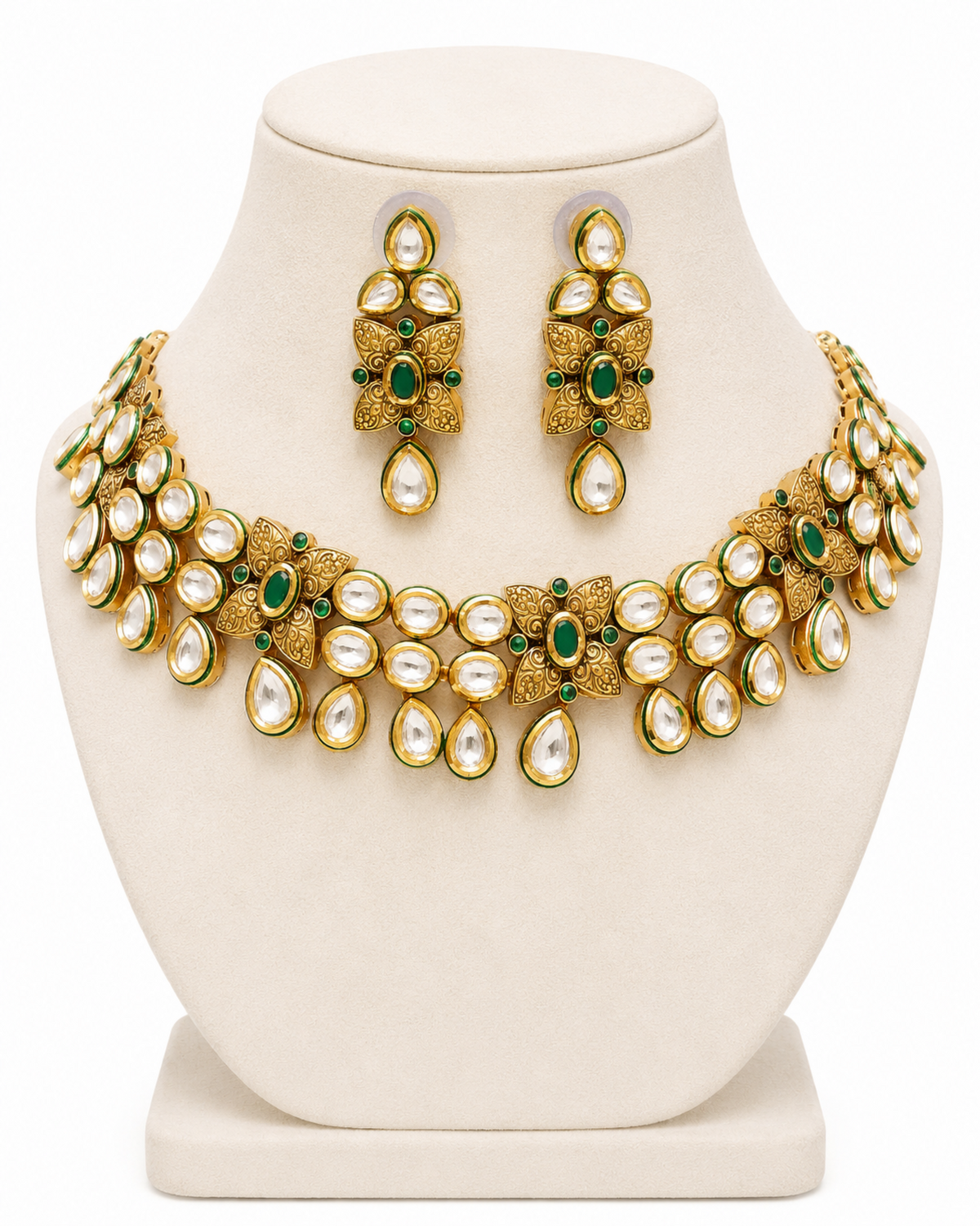 Verdant Bloom Moissanite Grandeur Set - Pabeena