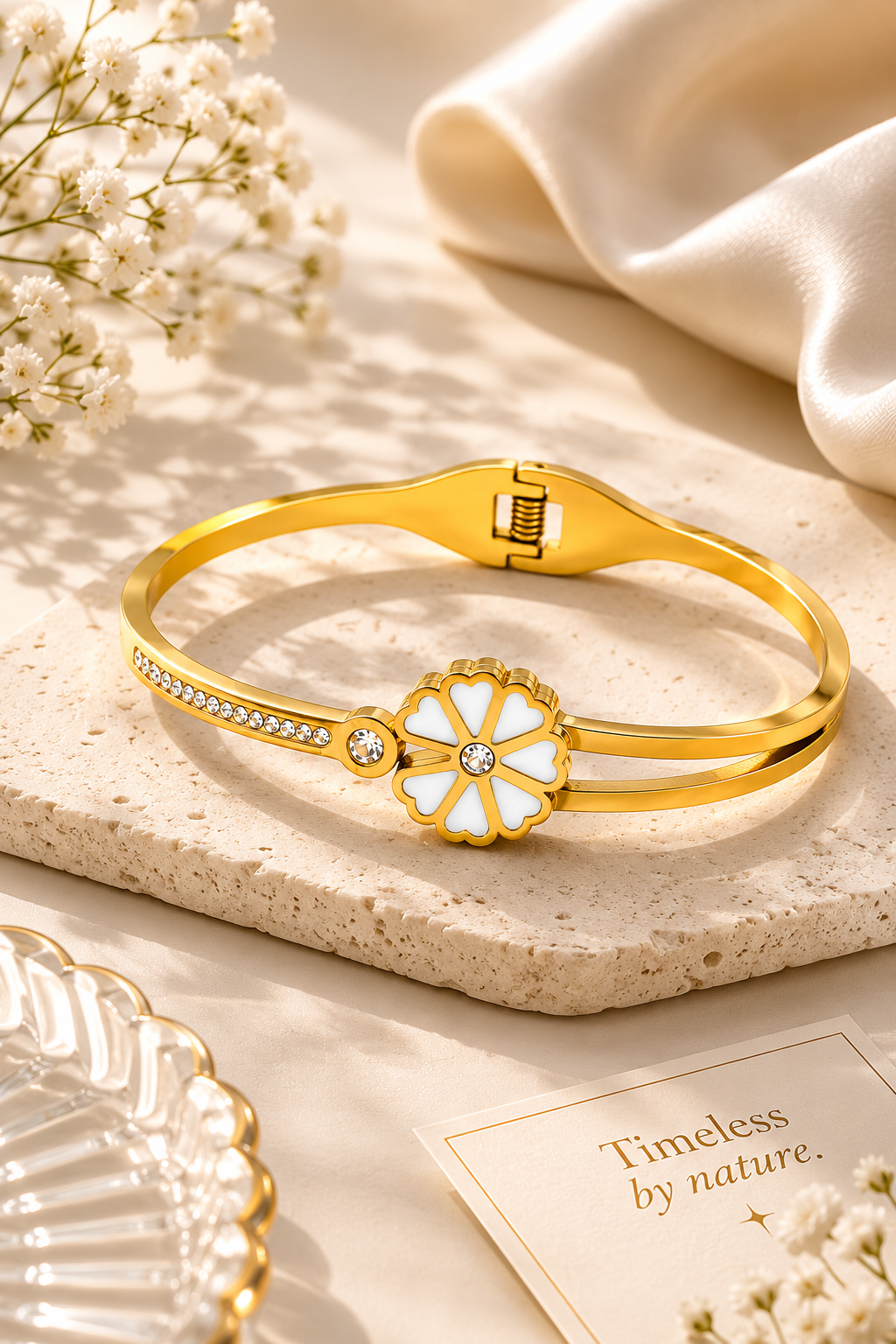 Bloom Grace Bangle – view 3 – Pabeena