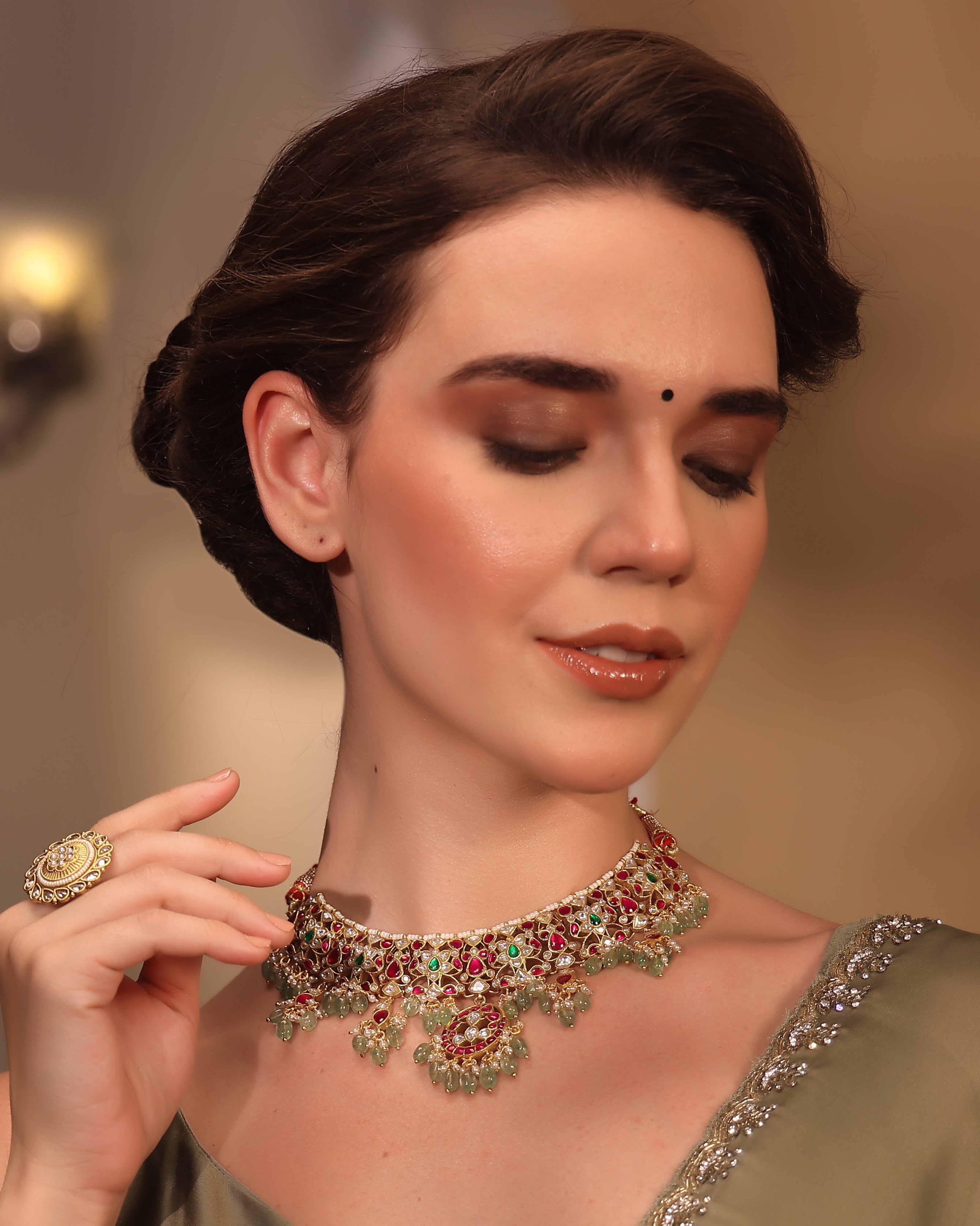 Mahira Regal Polki Jadau Choker - Pabeena