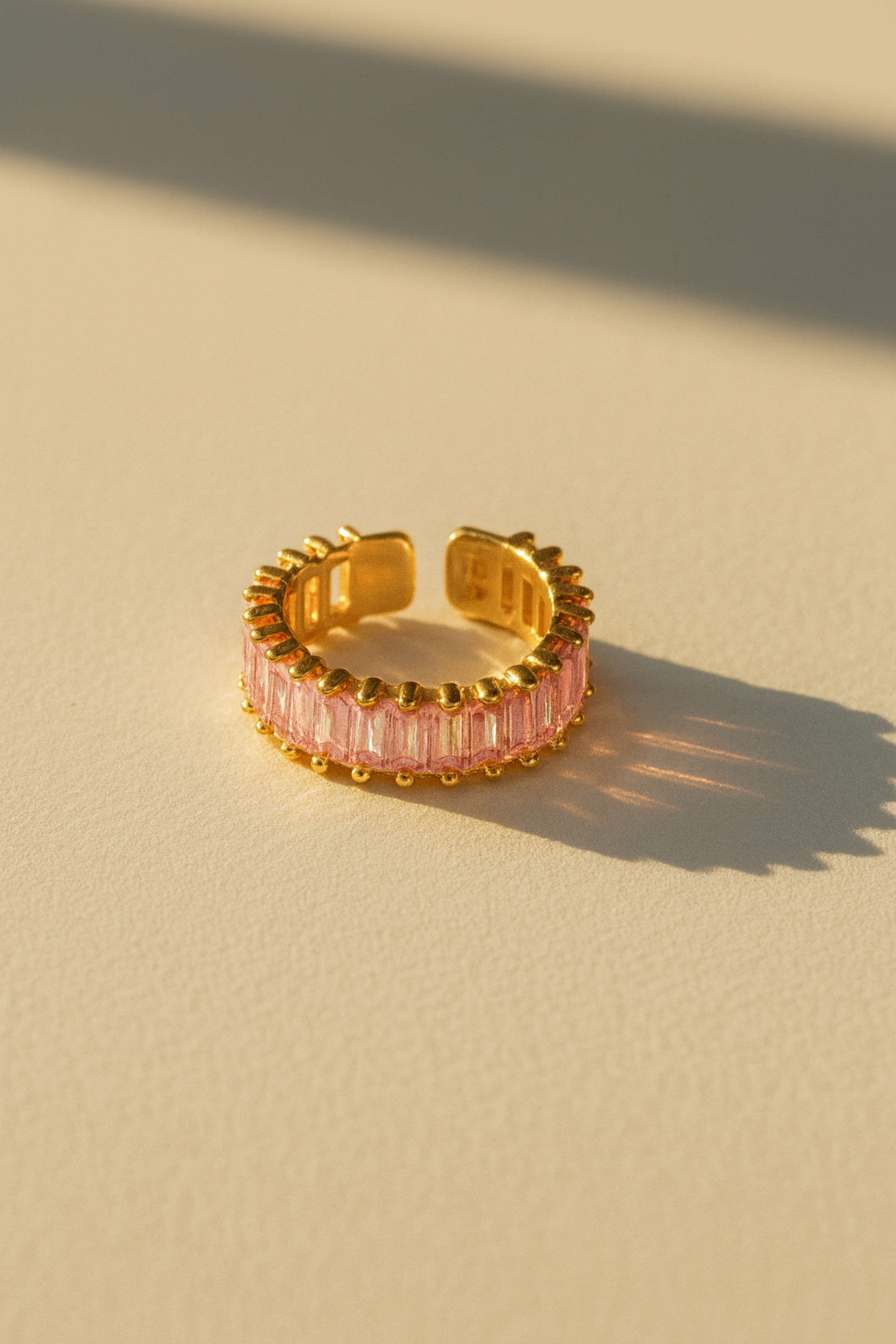 Blush Baguette Ring - Pabeena