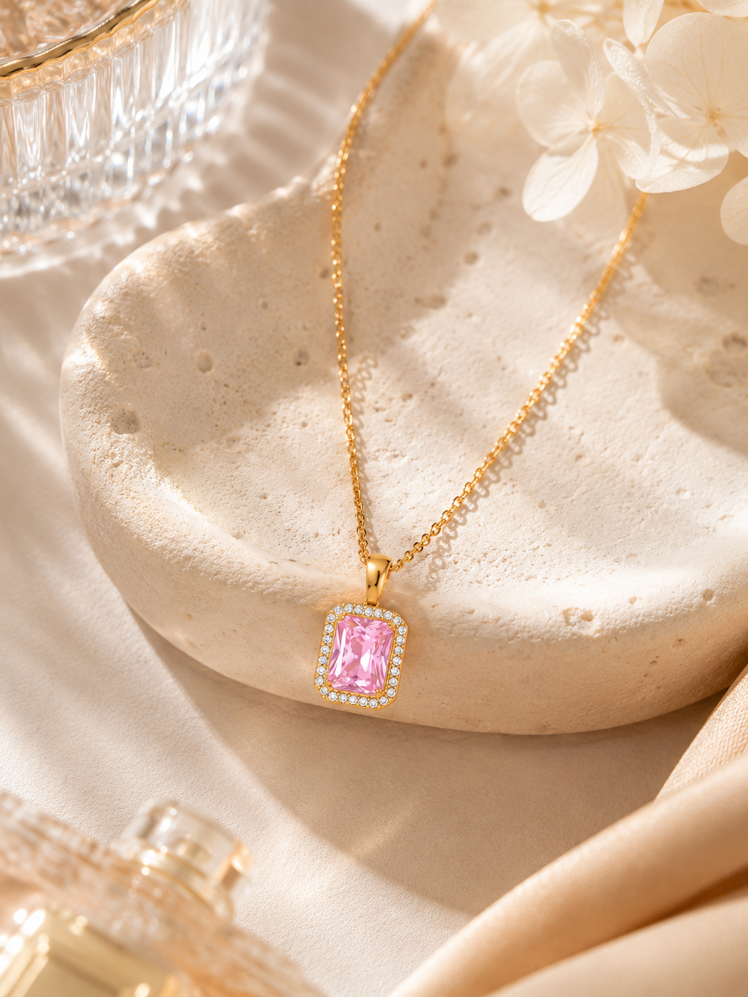Rosé Royale Pendant Necklace – view 3 – Pabeena