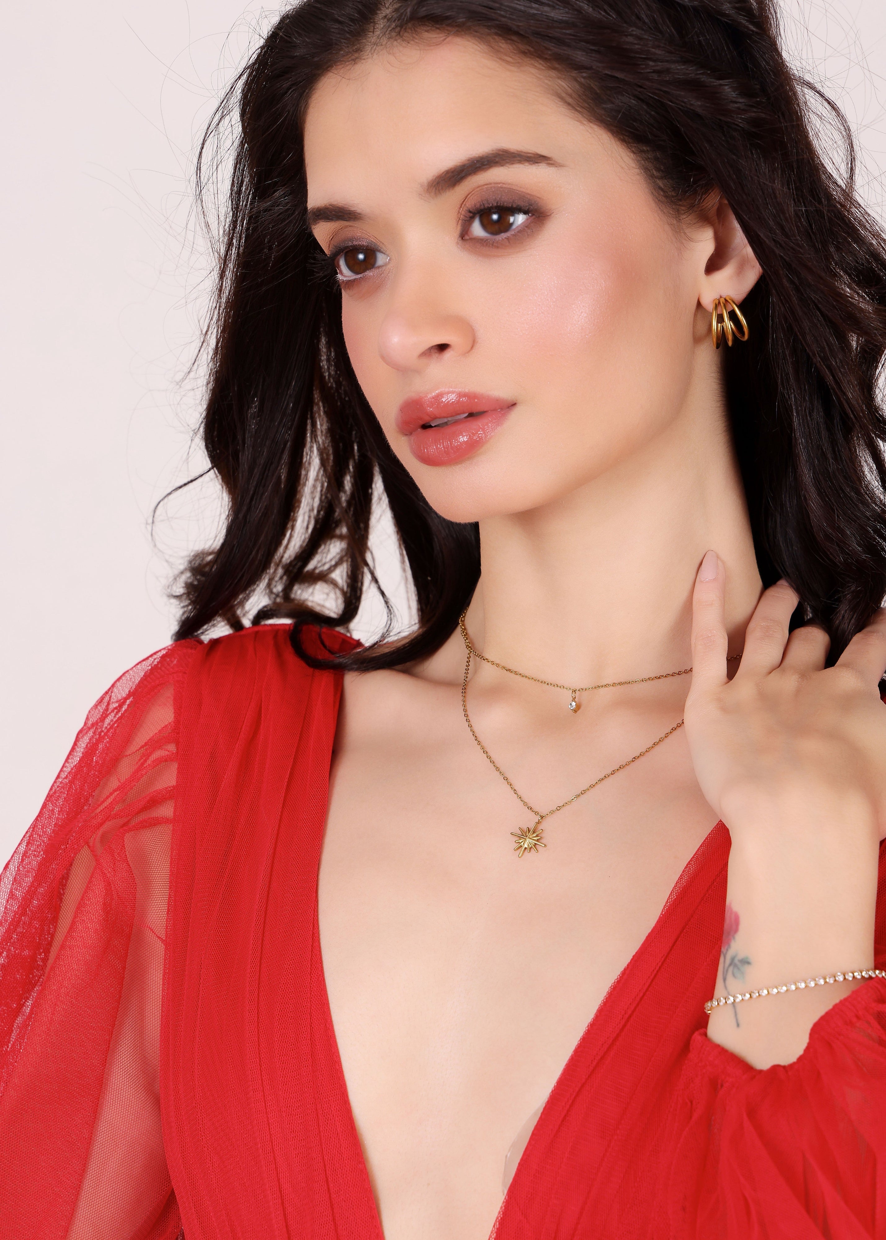 Starlight Layered Necklace - Pabeena