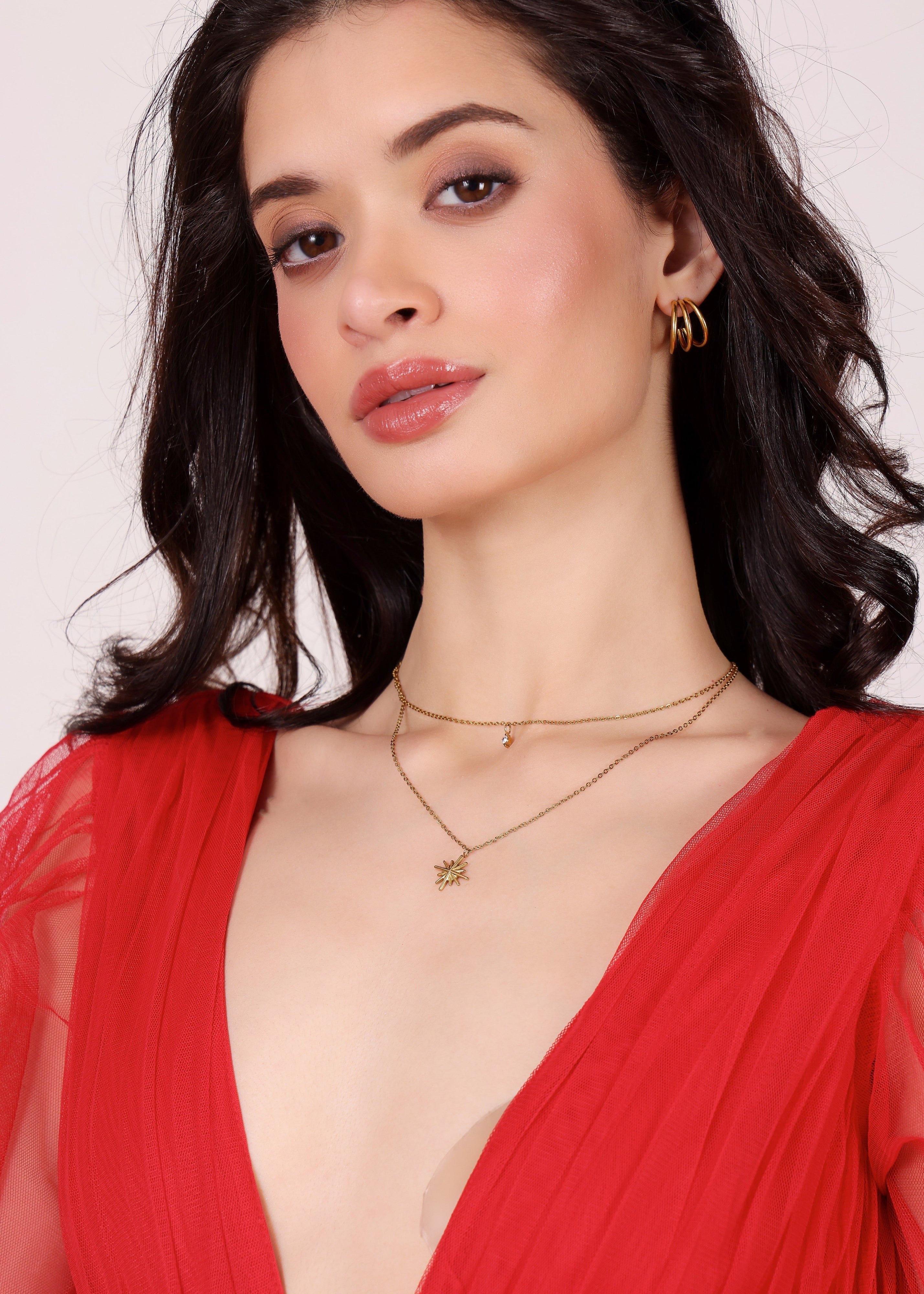 Starlight Layered Necklace - Pabeena