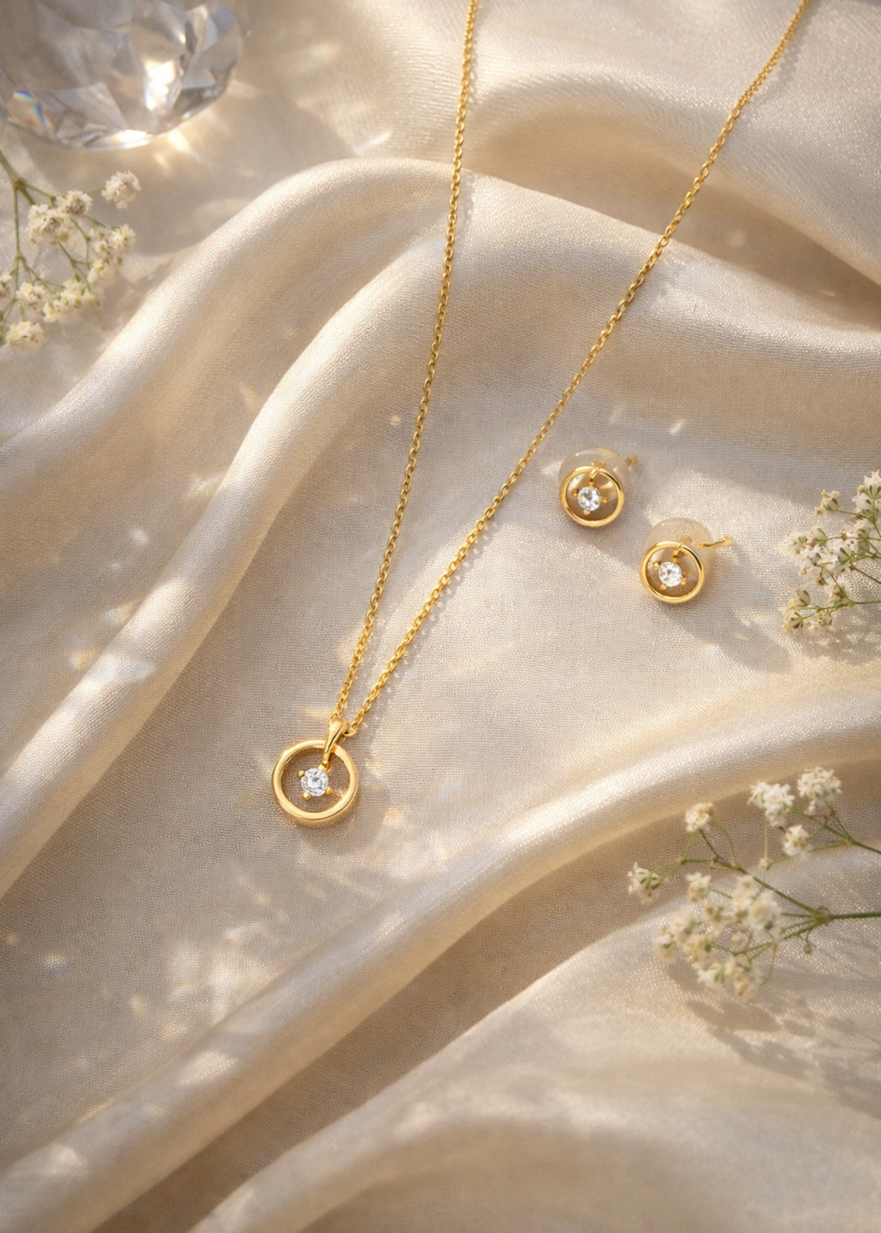 Eterna Circle Pendant Set - Pabeena