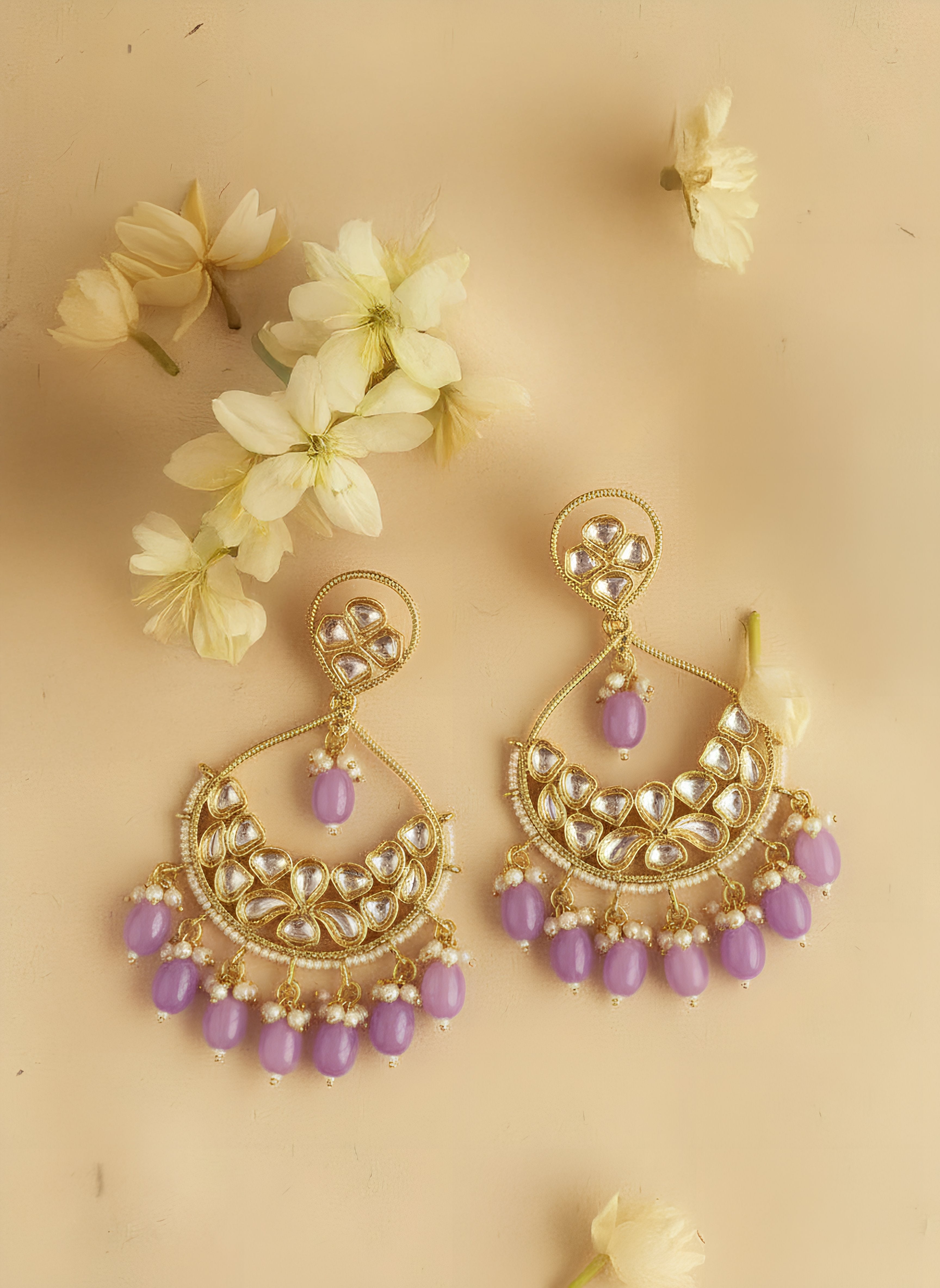 Lavender Moonfall Earrings - Pabeena