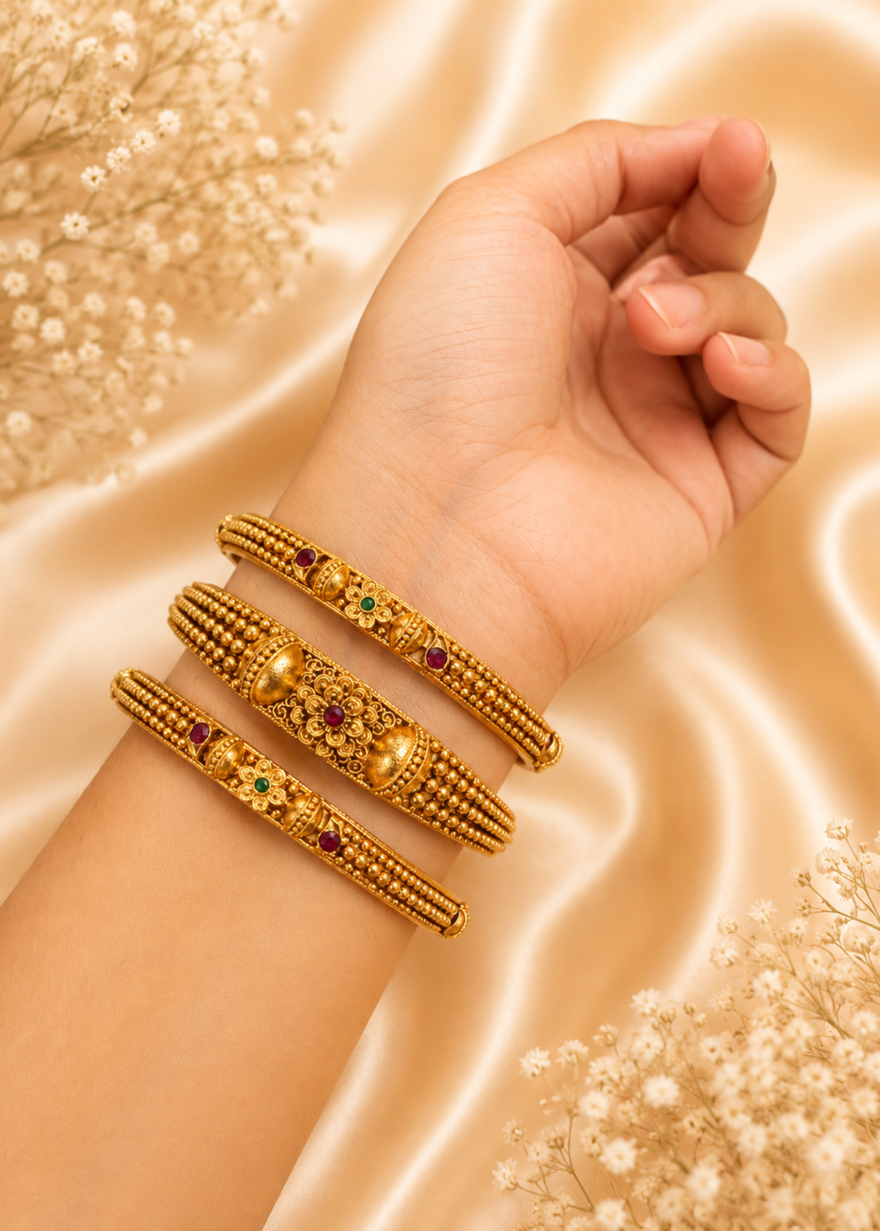 Rajsi Heritage Bangles Set - Pabeena