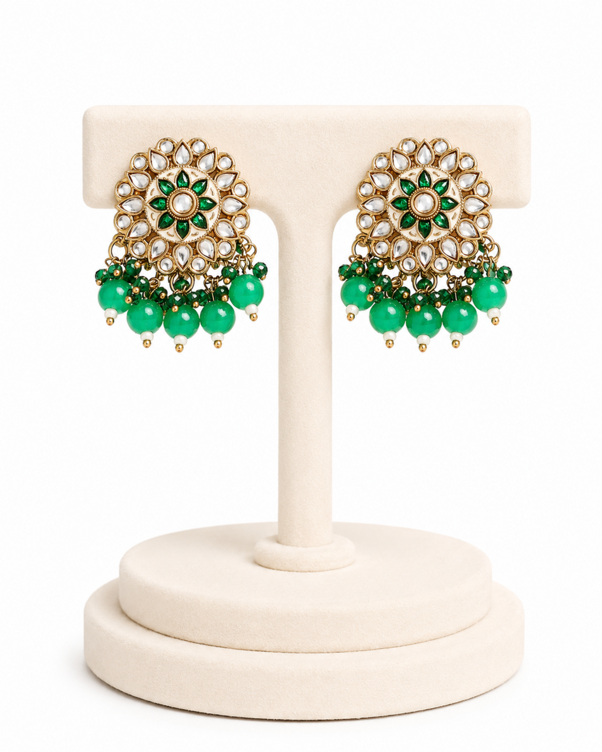 Pachha Gul Mandala Earrings - Pabeena