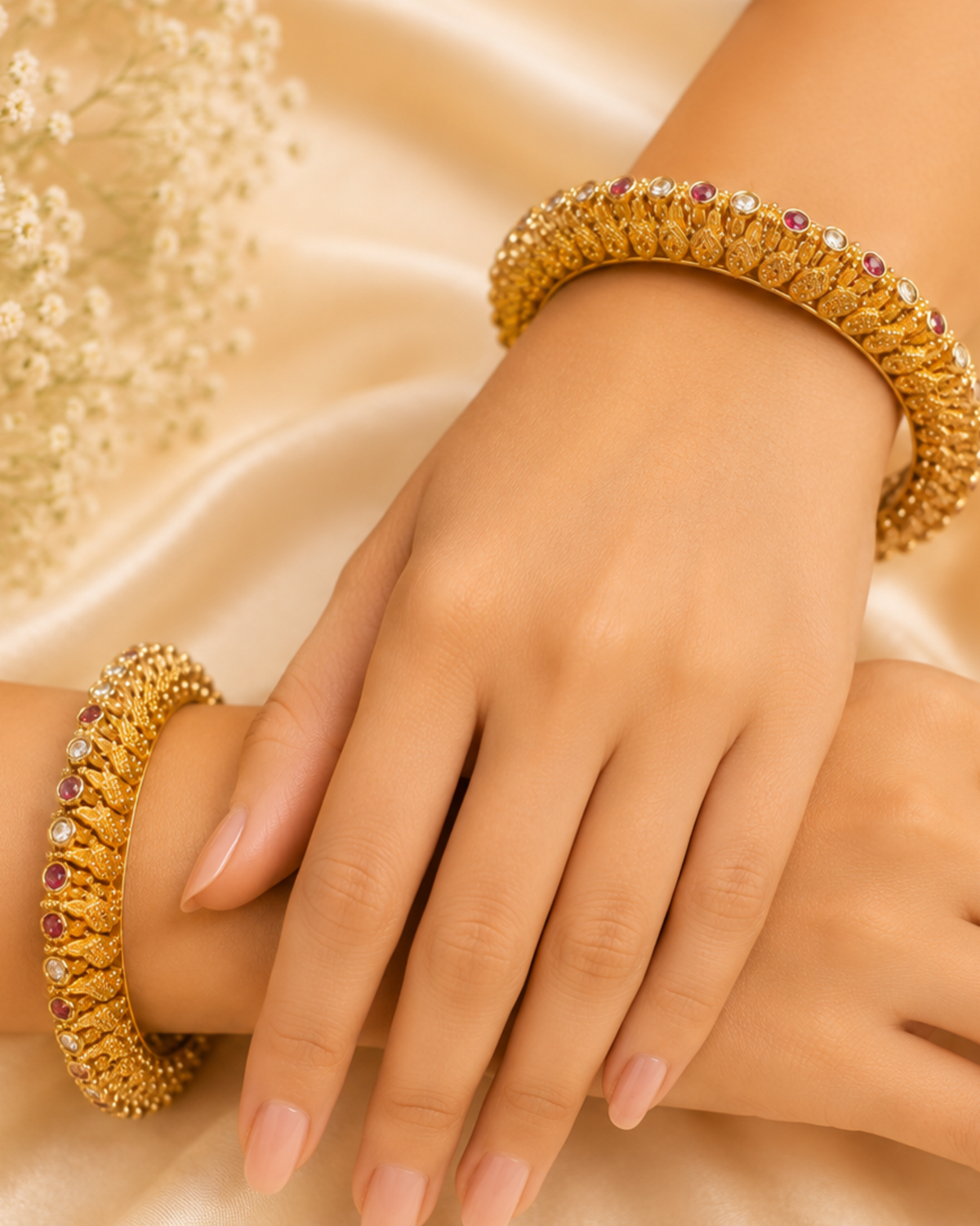 Maharani Ruby Bangles - Pabeena