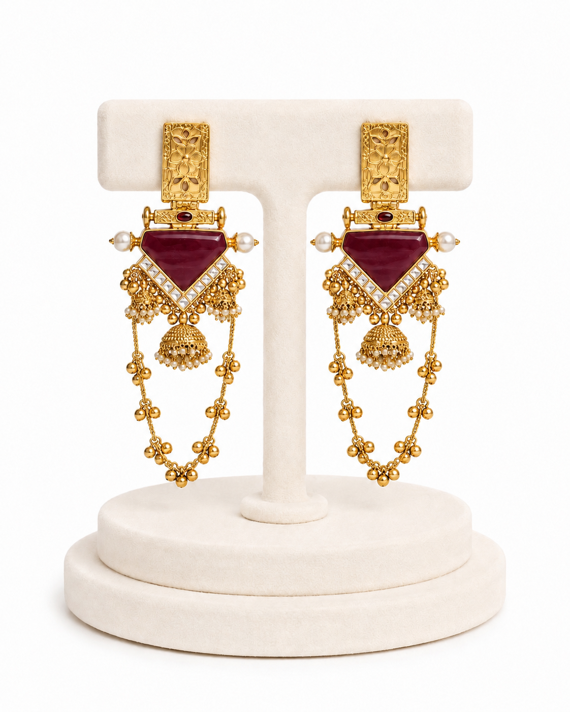 Noor-e-Gul Rajwada Tassel Earrings - Pabeena