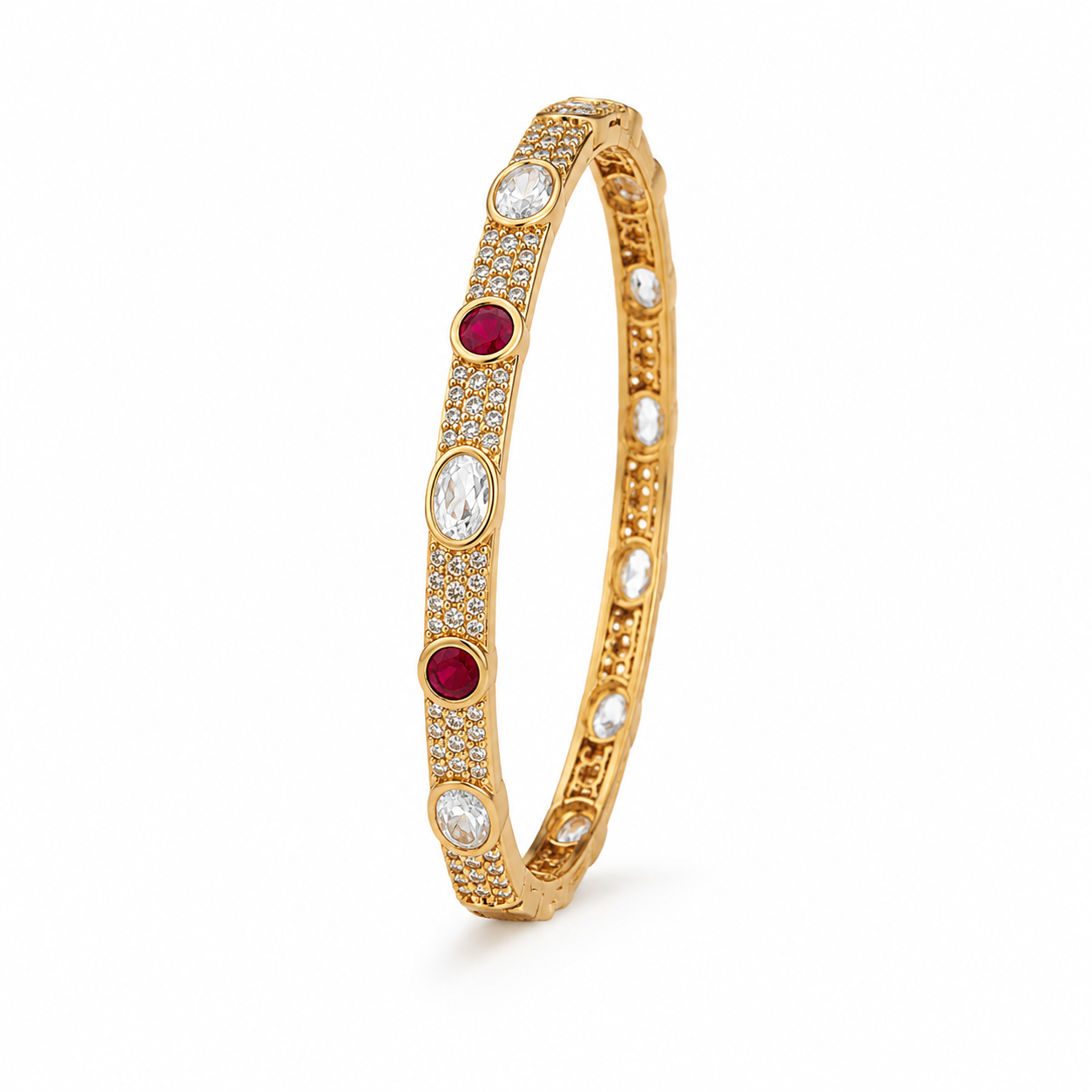 Riwaayat Ruby Grace Bangle Set - Pabeena