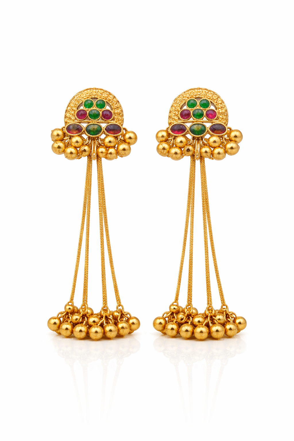 Rangoli Sutra Tassel Earrings - Pabeena