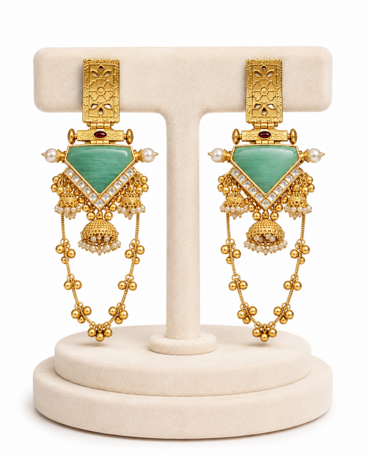 Noor-e-Gul Rajwada Tassel Earrings - Pabeena