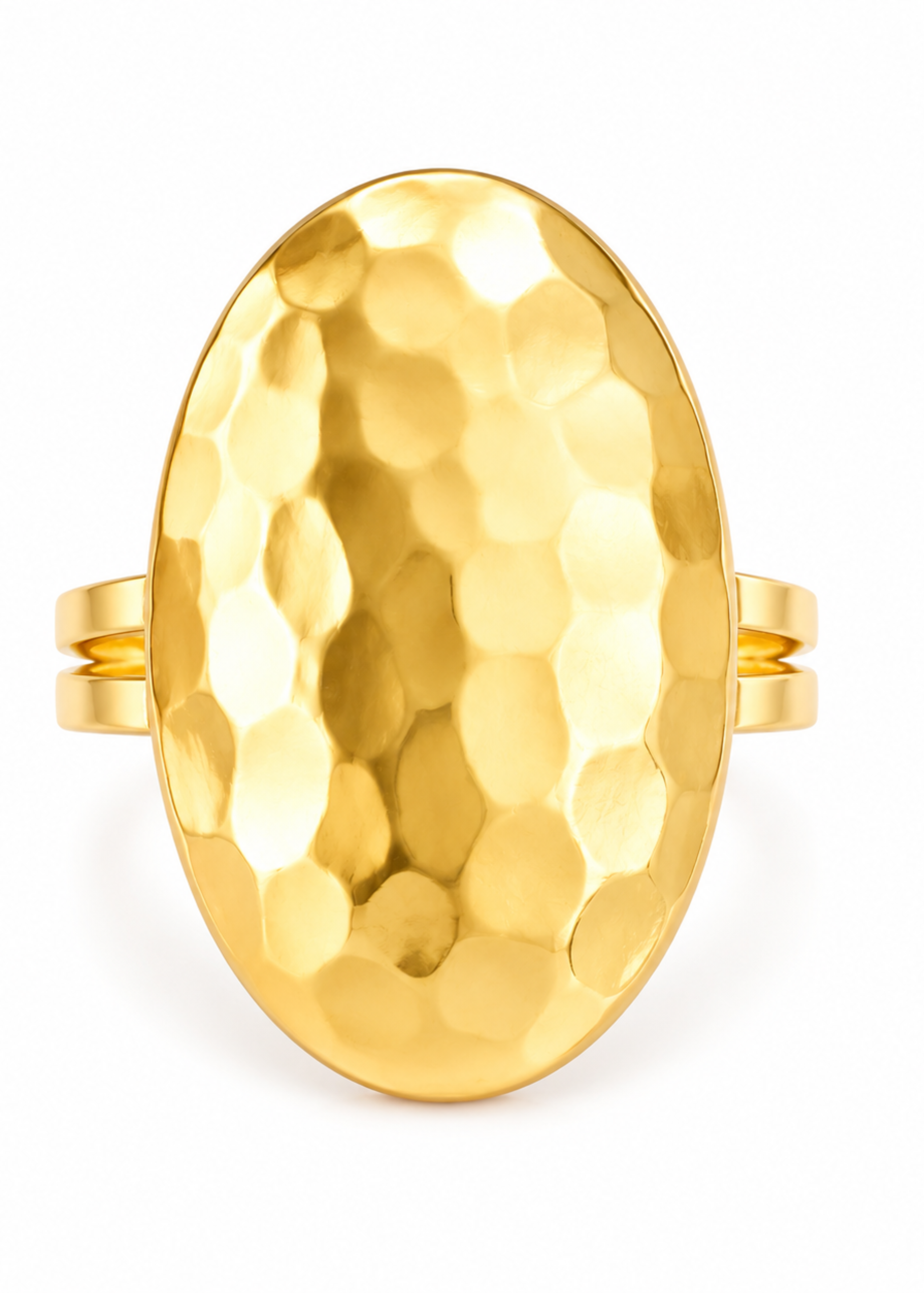 Aurelia Dome Ring – Gold Plated Free Size Ring for Women – Pabeena