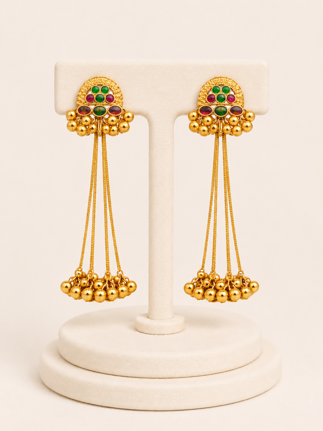 Rangoli Sutra Tassel Earrings - Pabeena