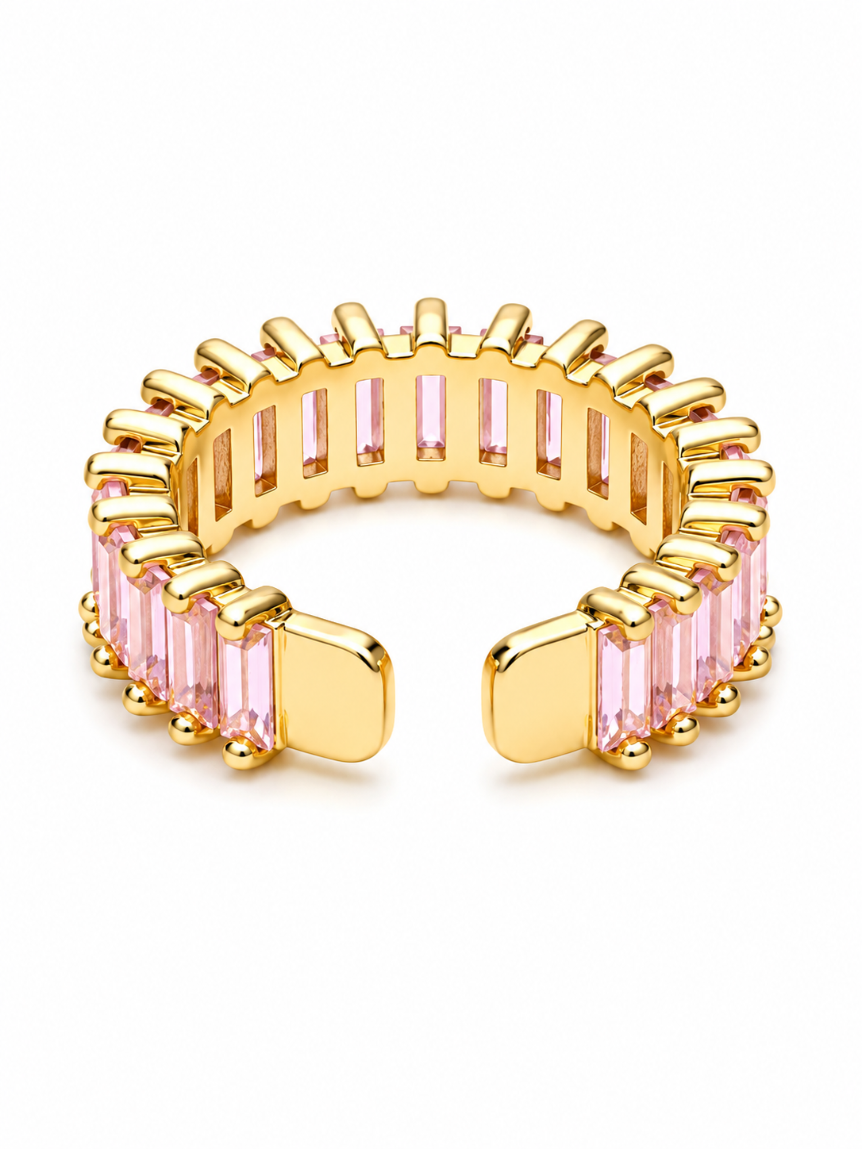 Blush Baguette Ring – view 5 – Pabeena