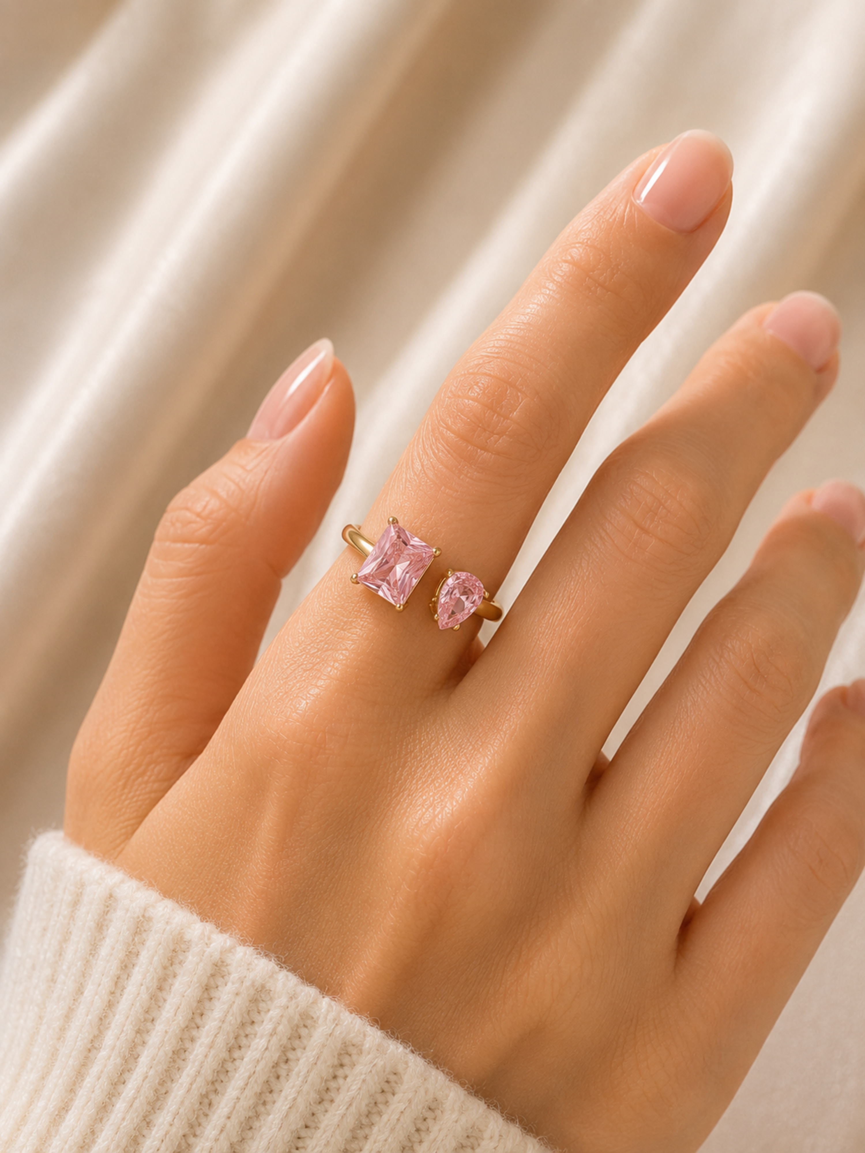Blush Duo Ring - Pabeena