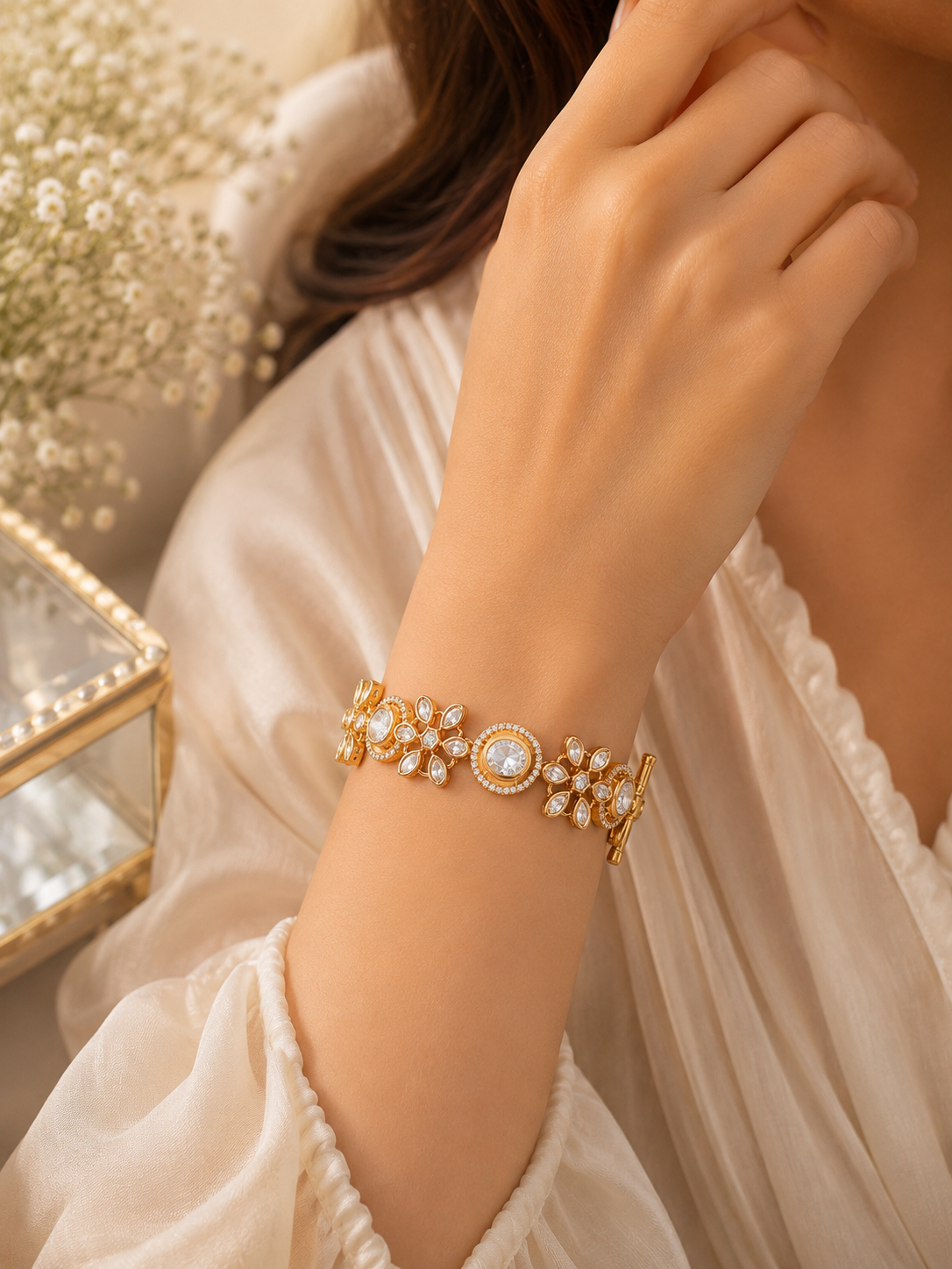 Blossom Royale Crystal Bracelet – view 2 – Pabeena