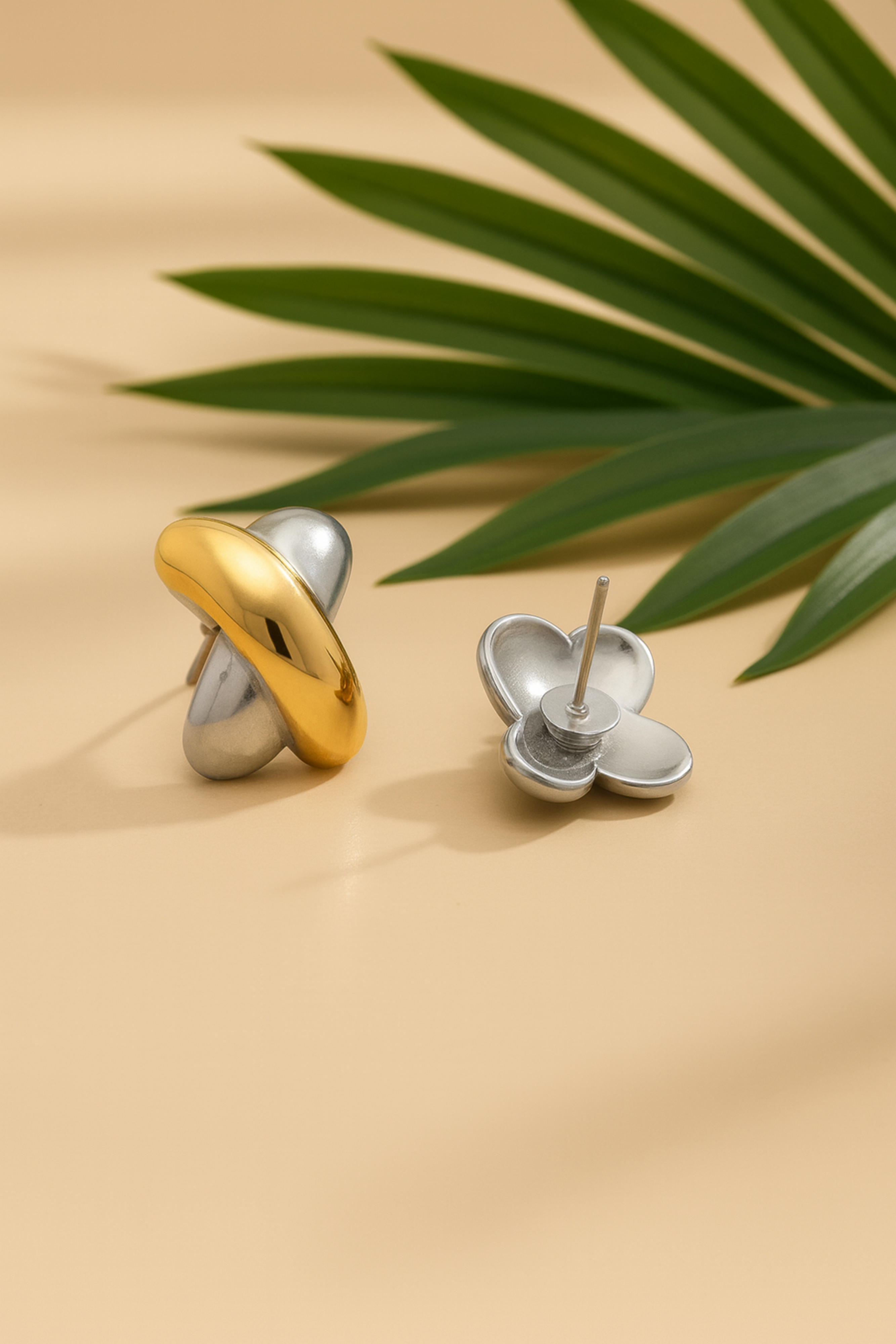 Dualtone Cross Studs - Pabeena