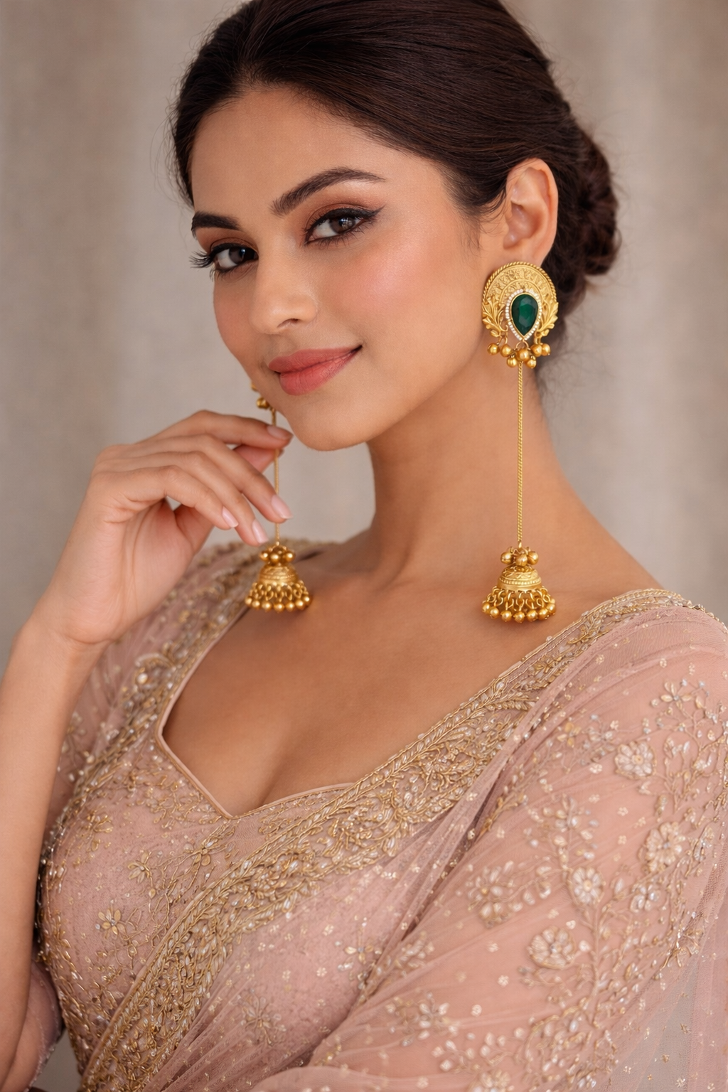 Zareen Noor Kashmiri Jhumka Earrings - Pabeena