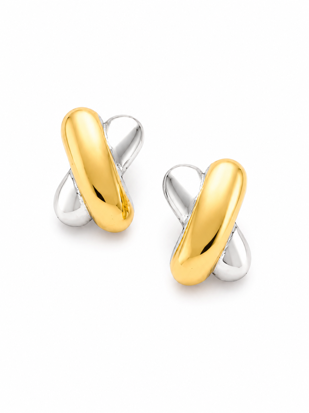Dualtone Stud Earrings – view 6 – Pabeena