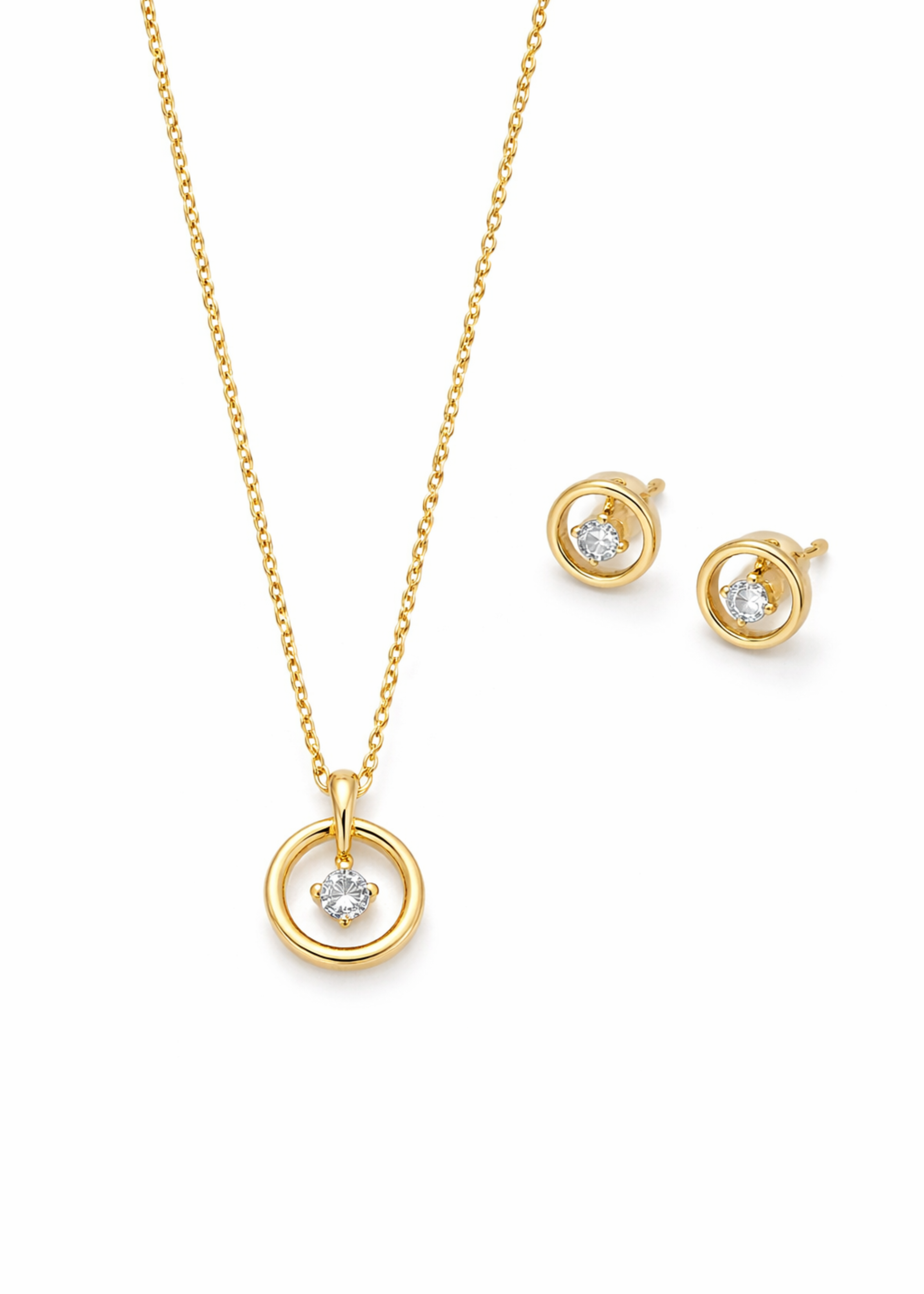 Eterna Circle Pendant Set - Pabeena